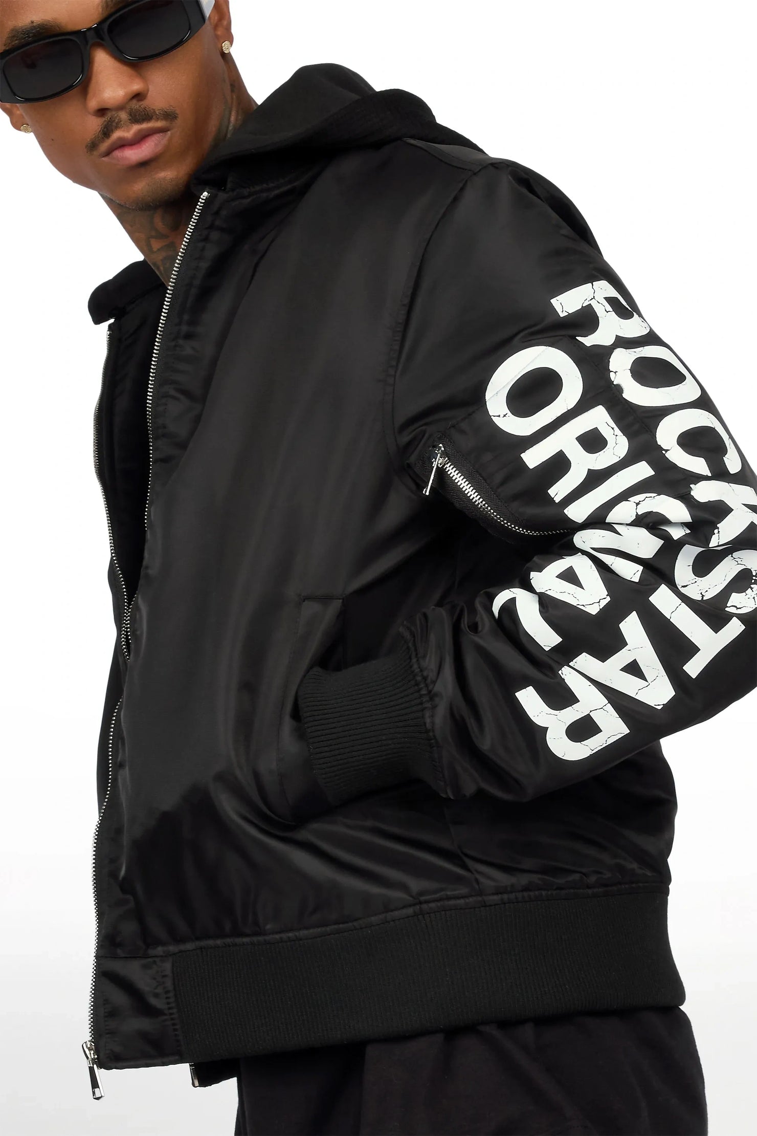 Aldrin Black Bomber Jacket