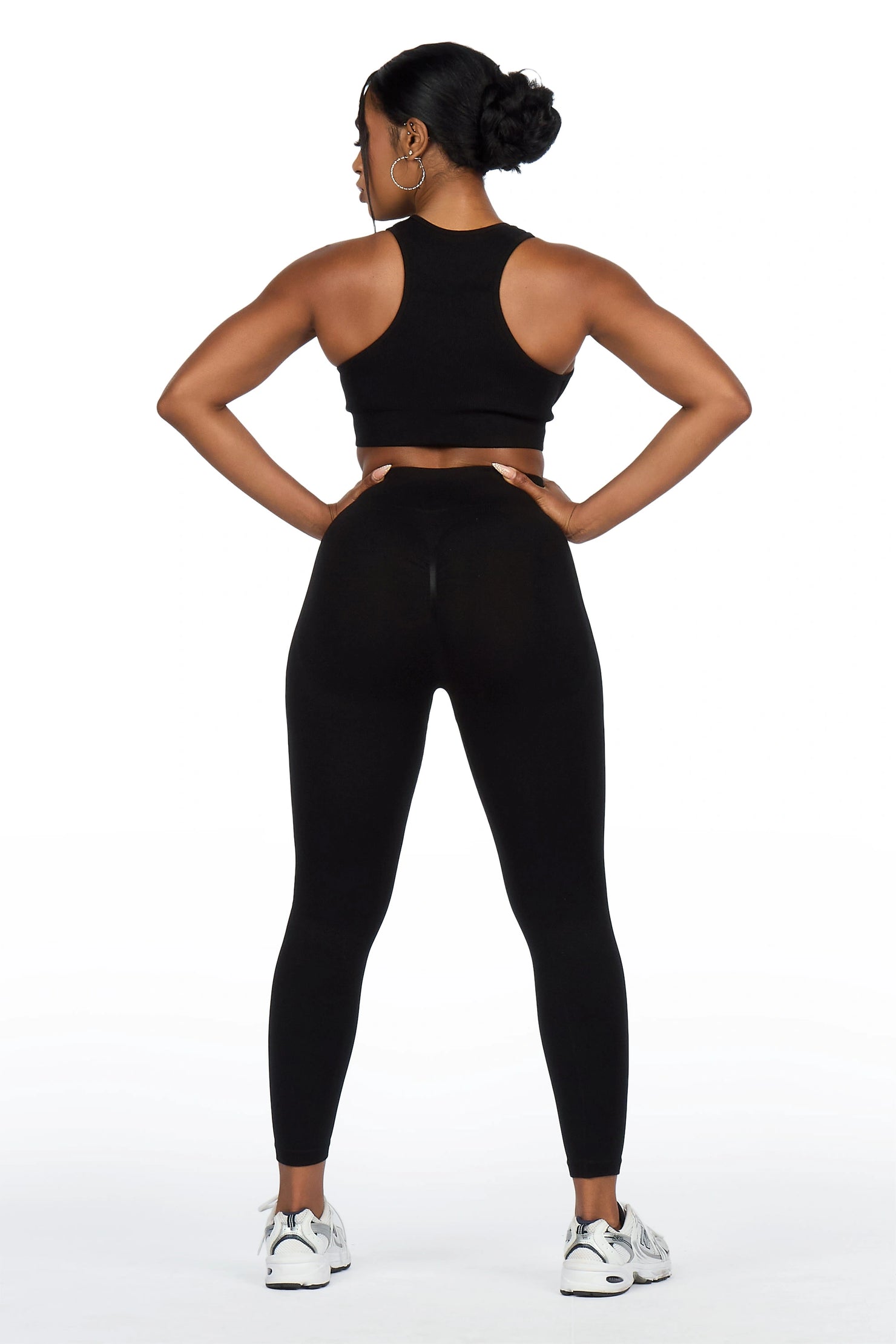 Brevyn Black Tank Active Legging Set