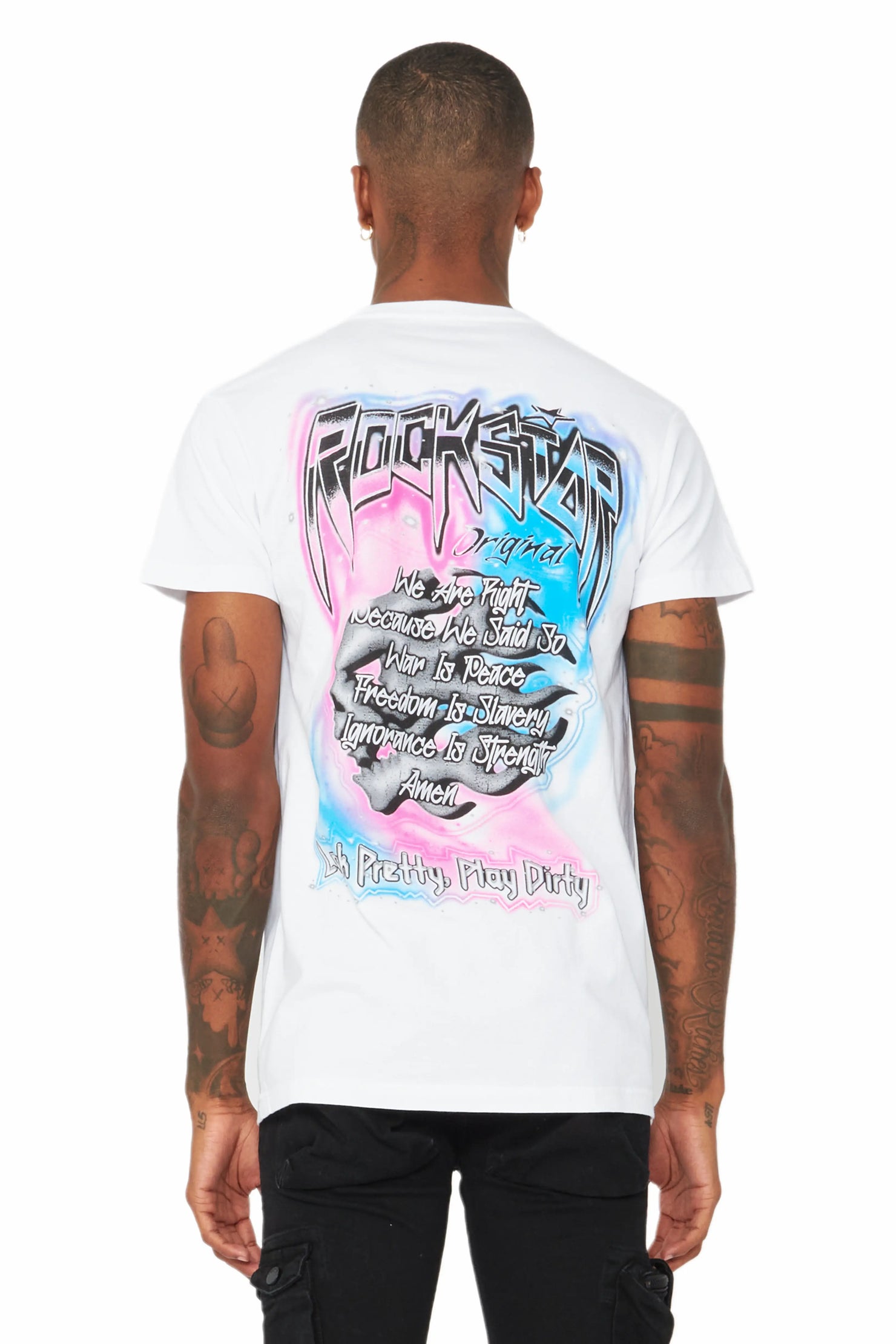 Fionn White Graphic T-Shirt