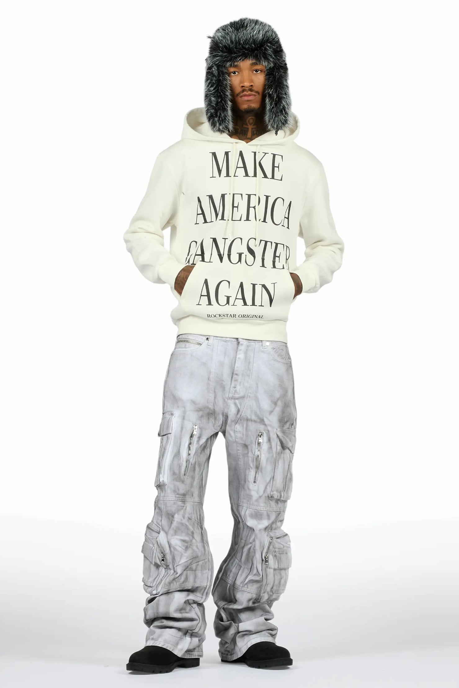 Drake White Graphic Hoodie