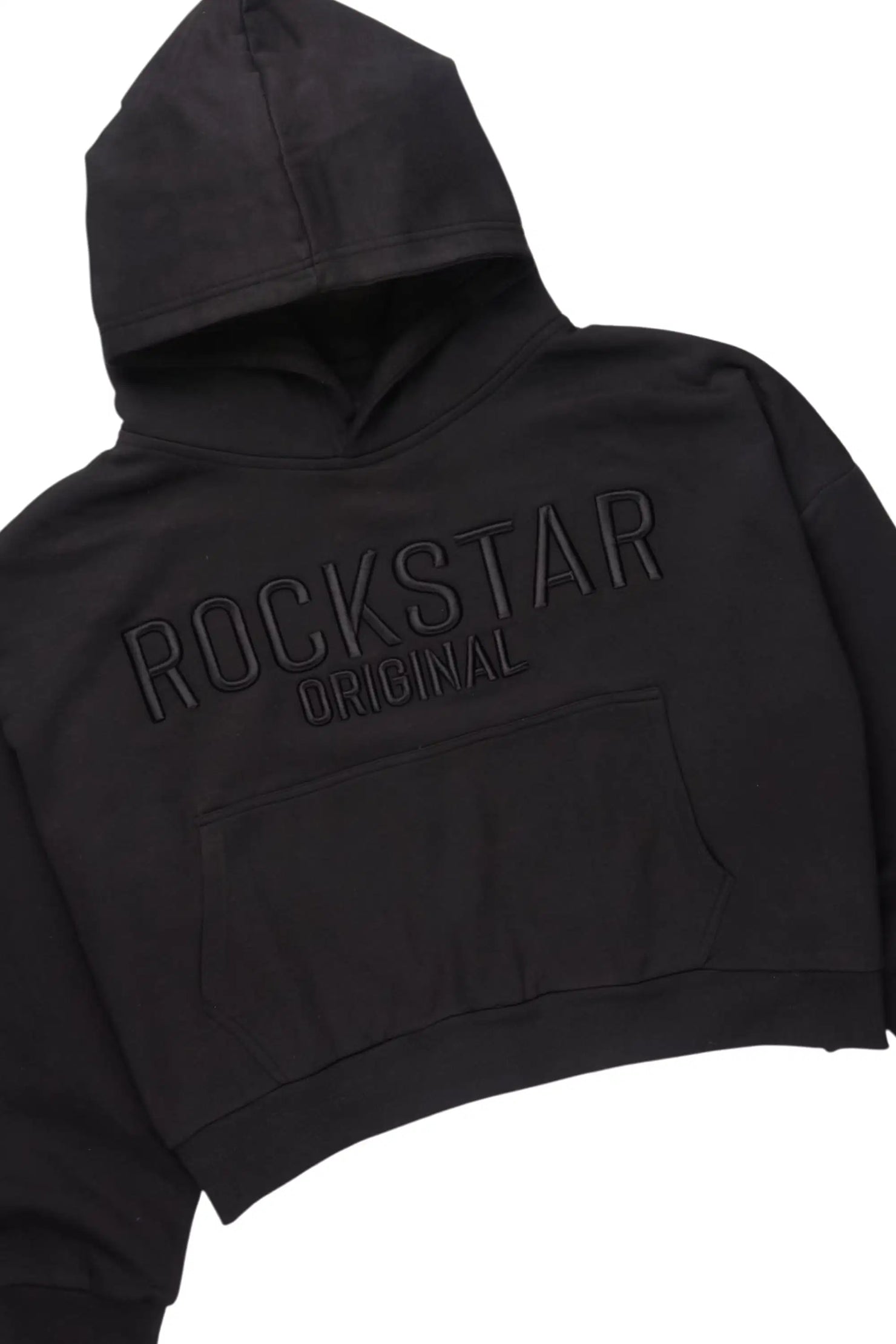 Alpha Black Hoodie/Baggy Track Pant Set