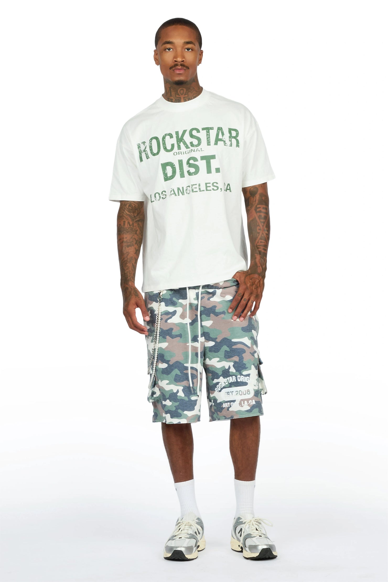 Alexander Camo T-Shirt Double Waisted Jort Set