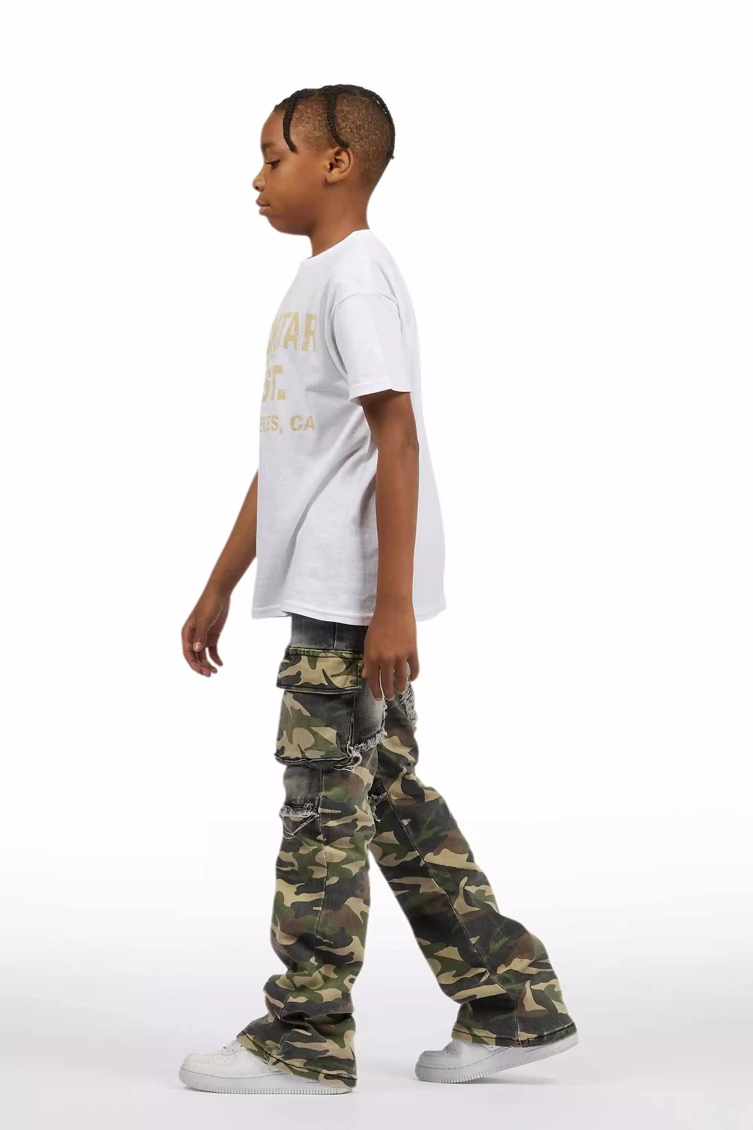 Boys Denka Grey Stacked Fit Jean