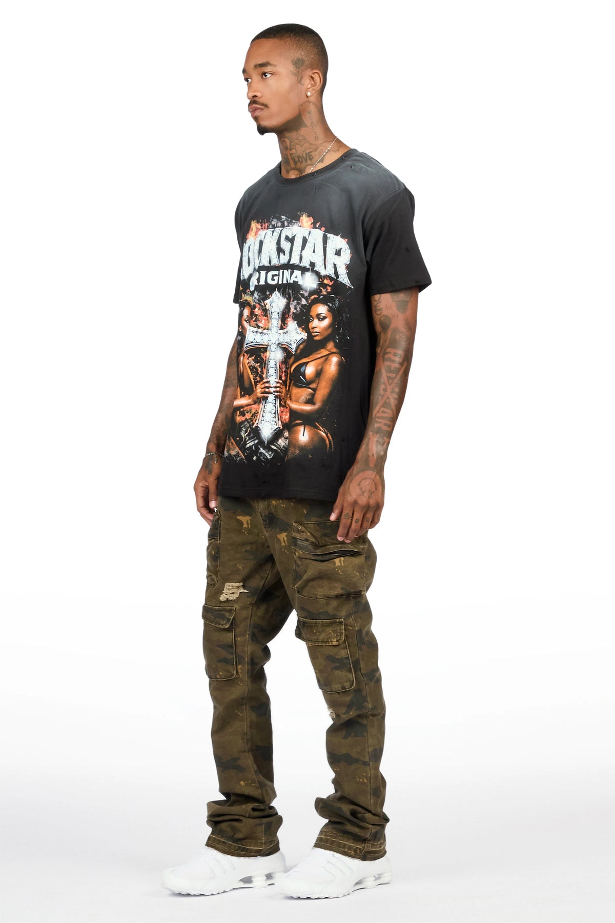 Savion Camo Stacked Jean