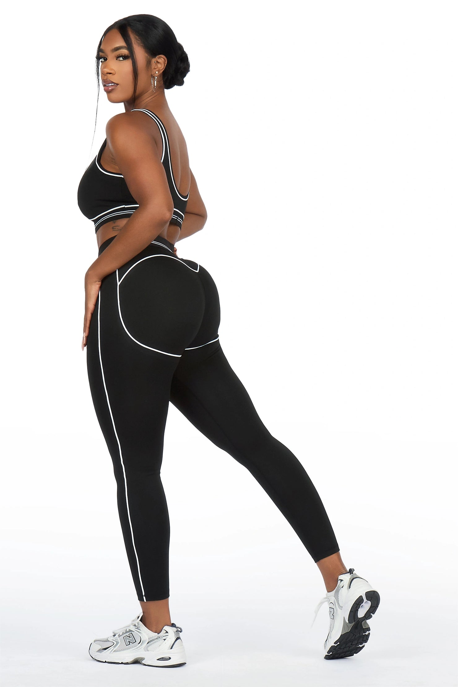 Shamari Black Tank Active Legging Set