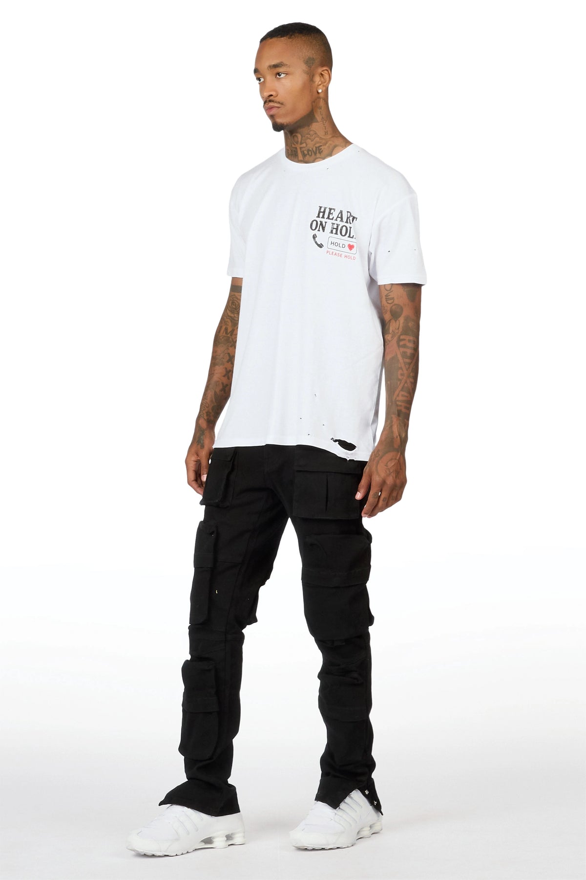 Shepard Black Cargo Skinny Fit Jean