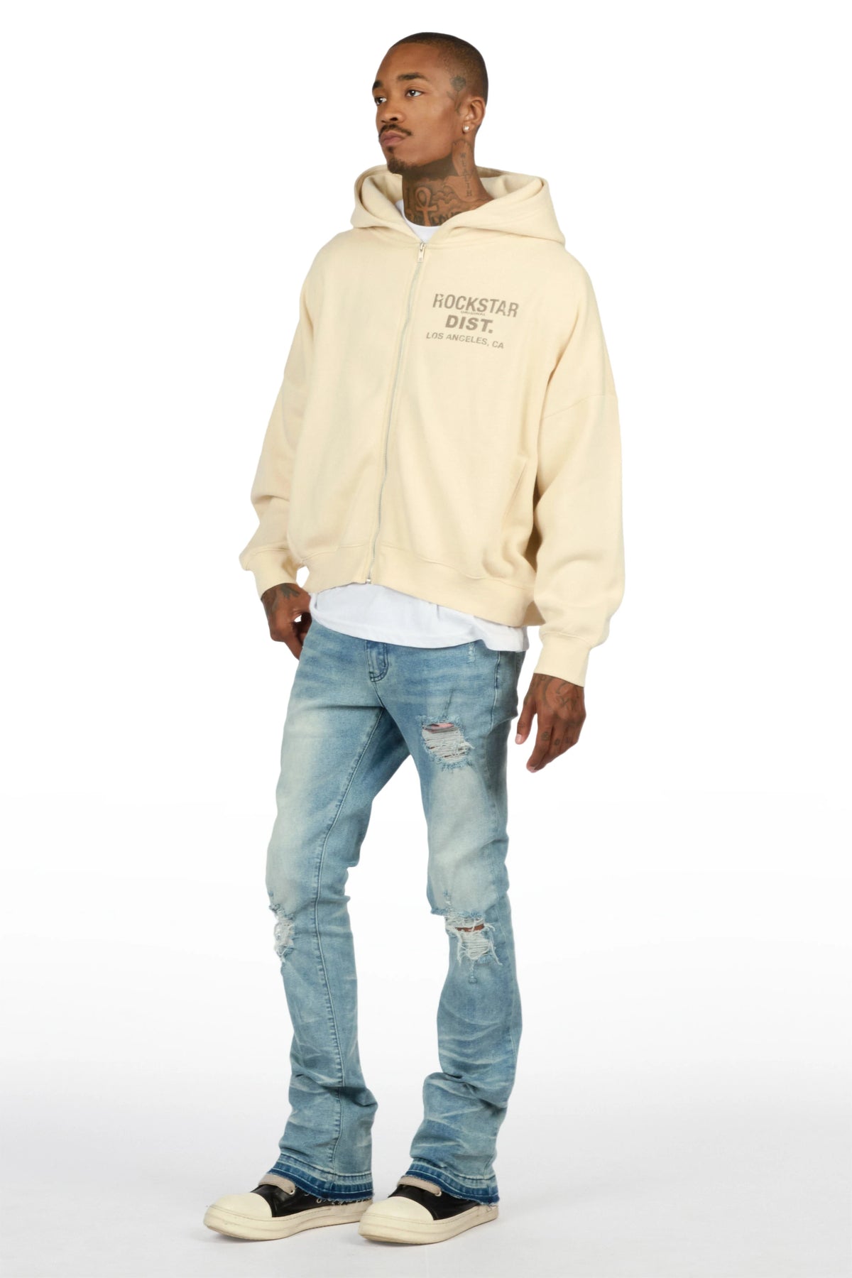 Plumm Medium Blue Stacked Jean