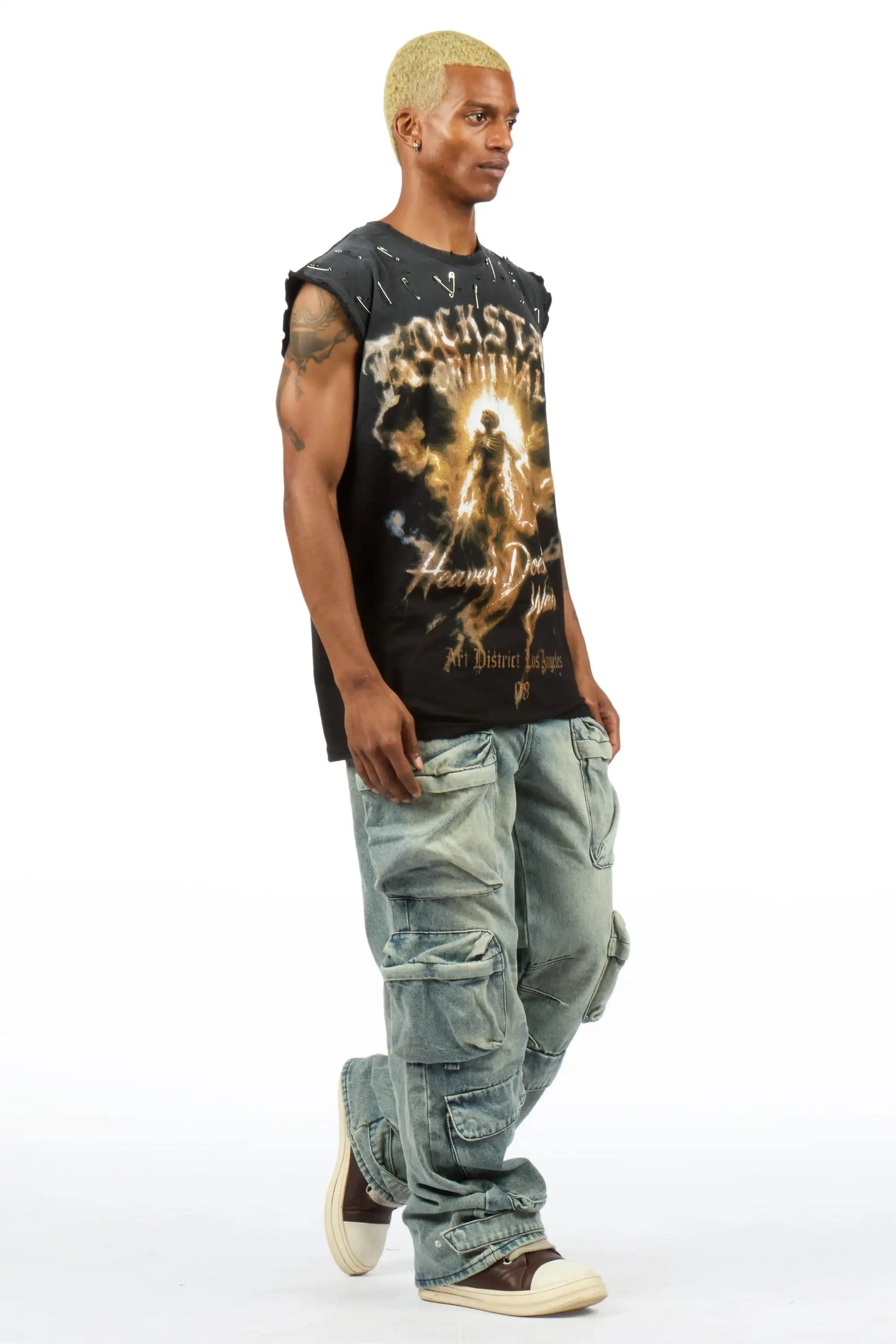 Mahesh Vintage Blue Baggy Fit Jean