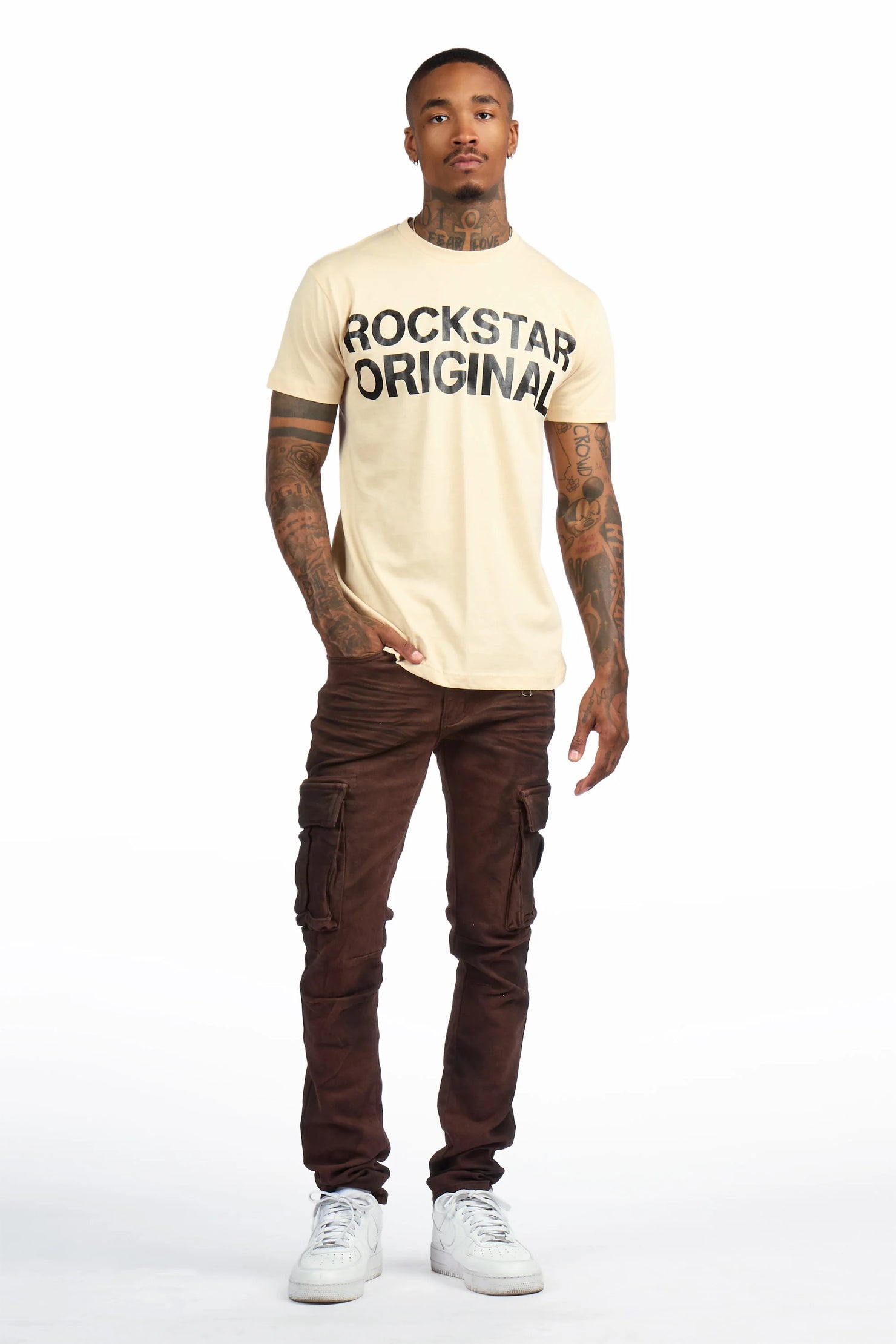 Cruz Dark Brown Slim Fit Jean