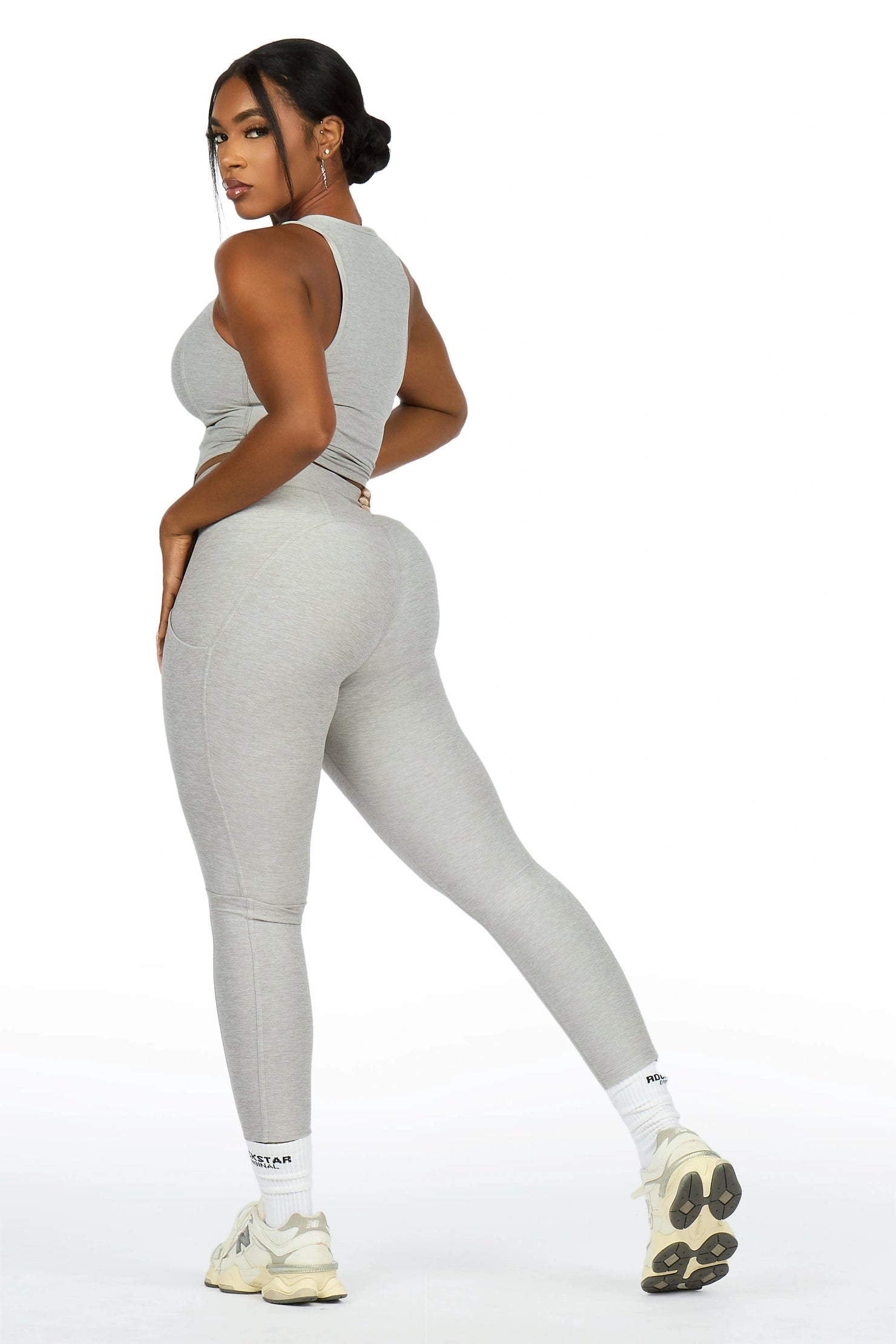 Laveta Grey Tank Active Set