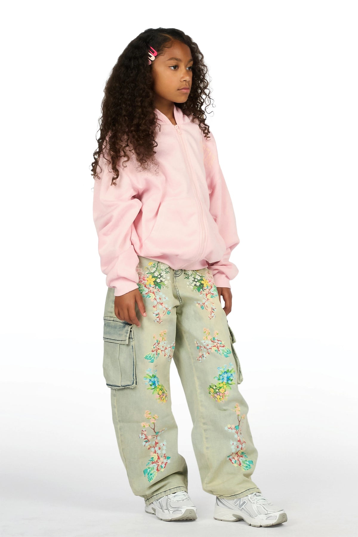 Girls Zionta Light Blue Barrel Fit Jean