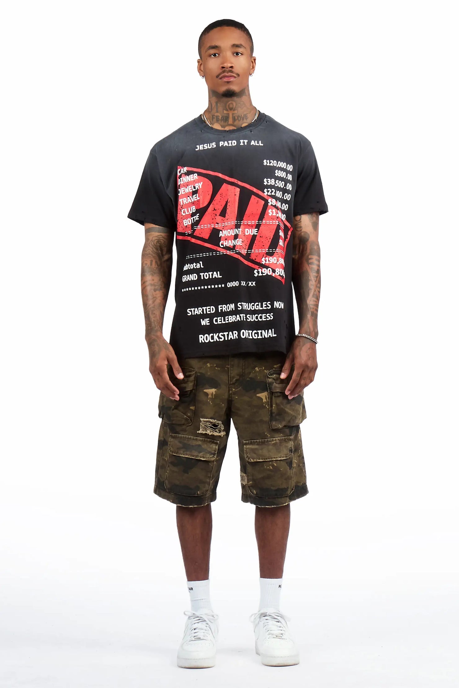 Savion Camo Denim Short