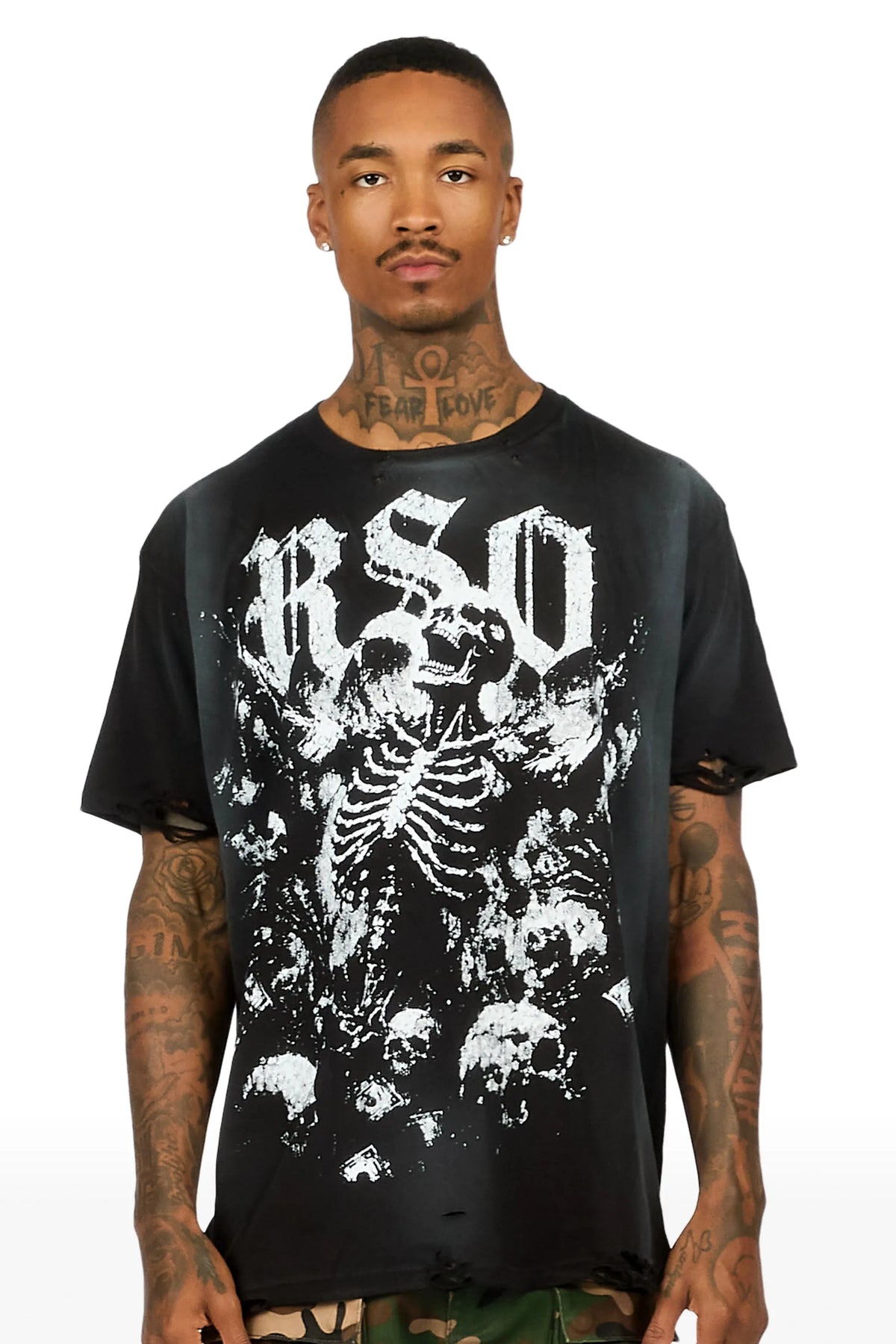 Mammonyx Black Oversized Graphic T-Shirt