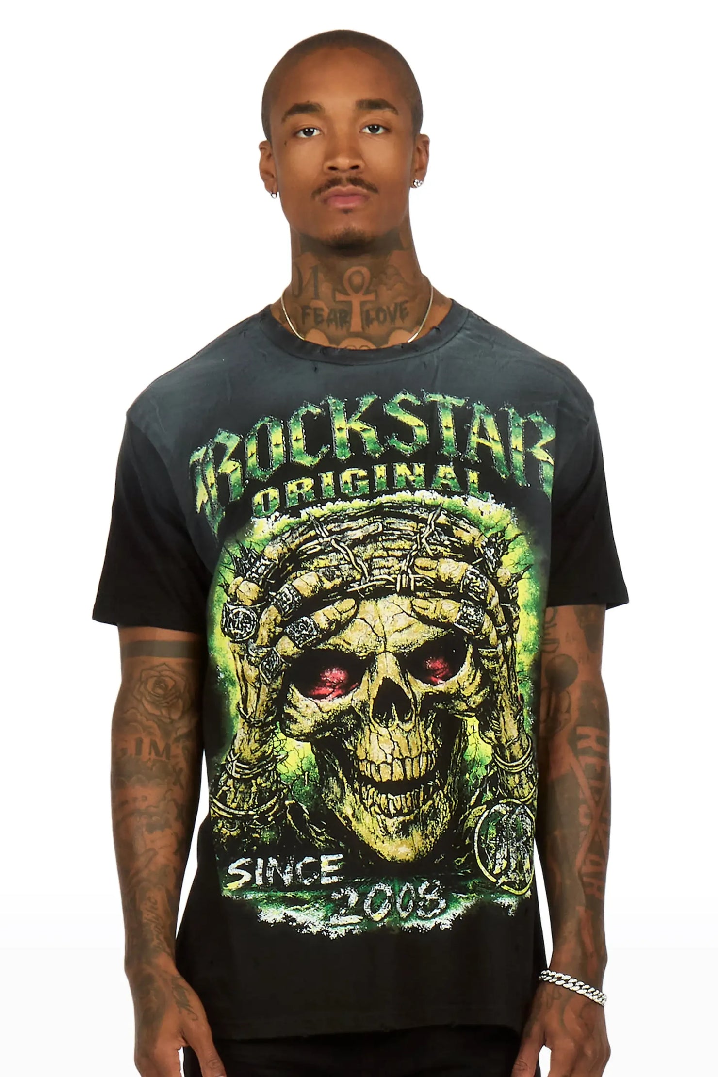 Mack Black Oversized Graphic T-Shirt