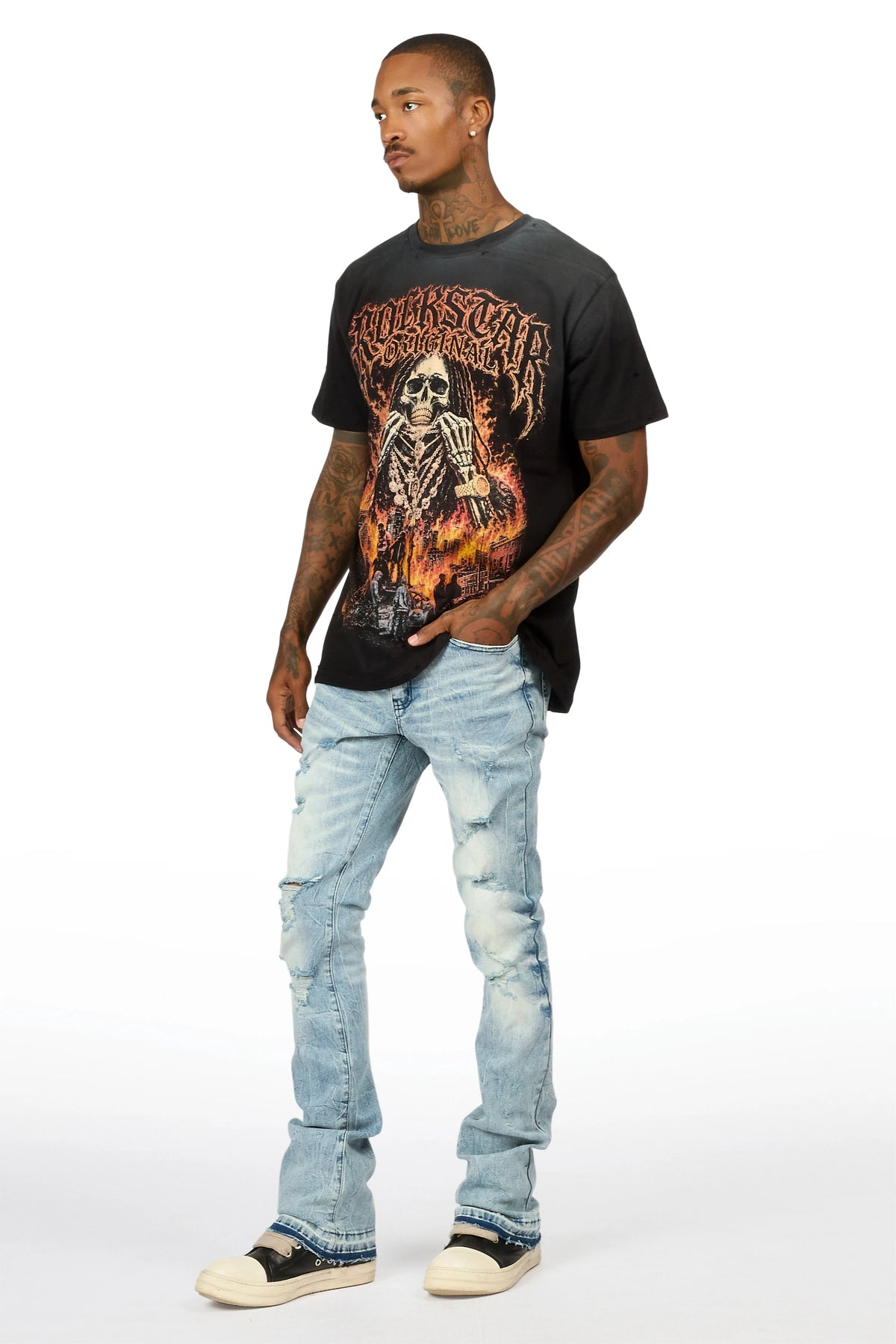 Kurnie Medium Blue Stacked Jean