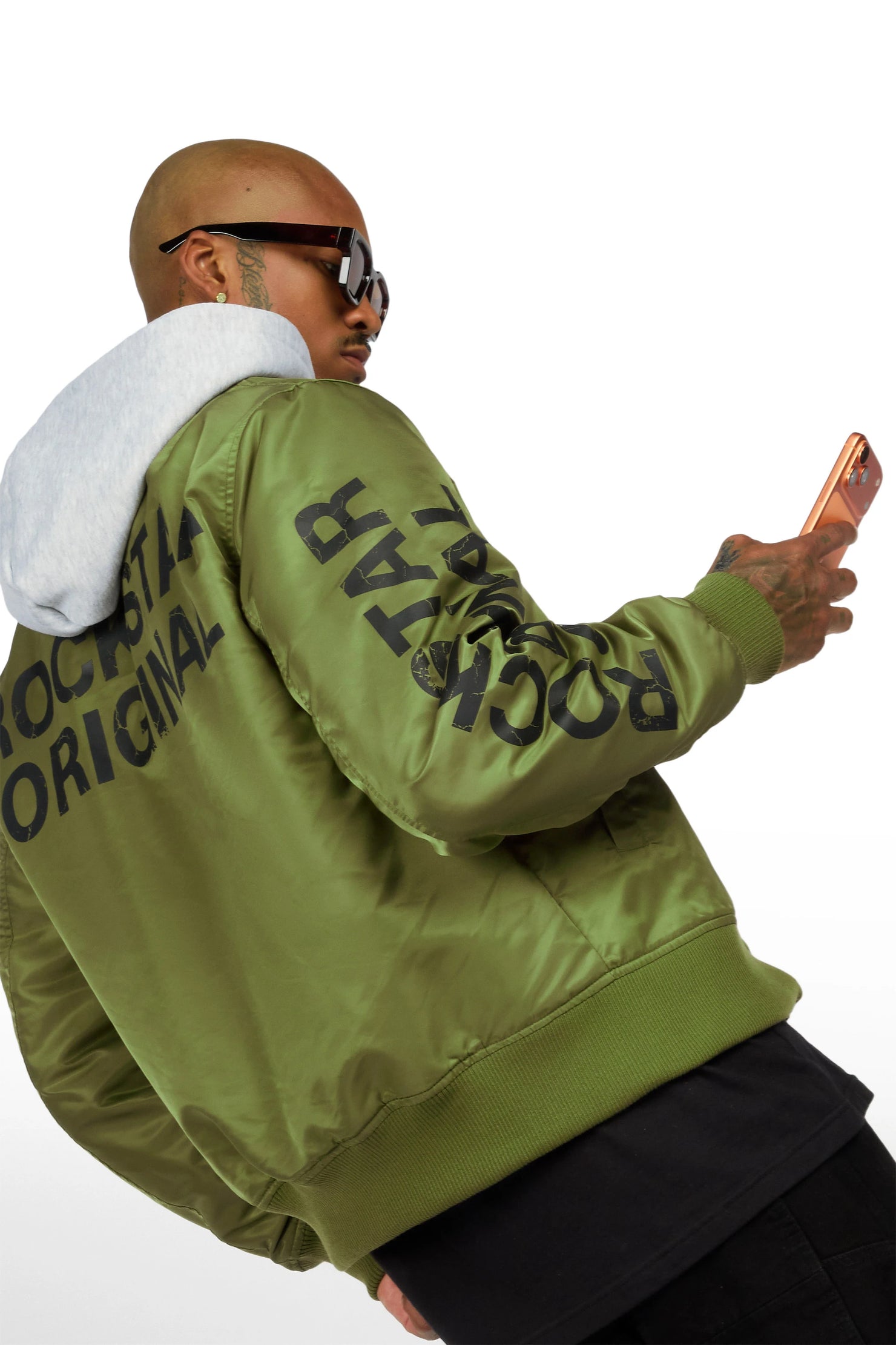 Aldrin Olive Bomber Jacket
