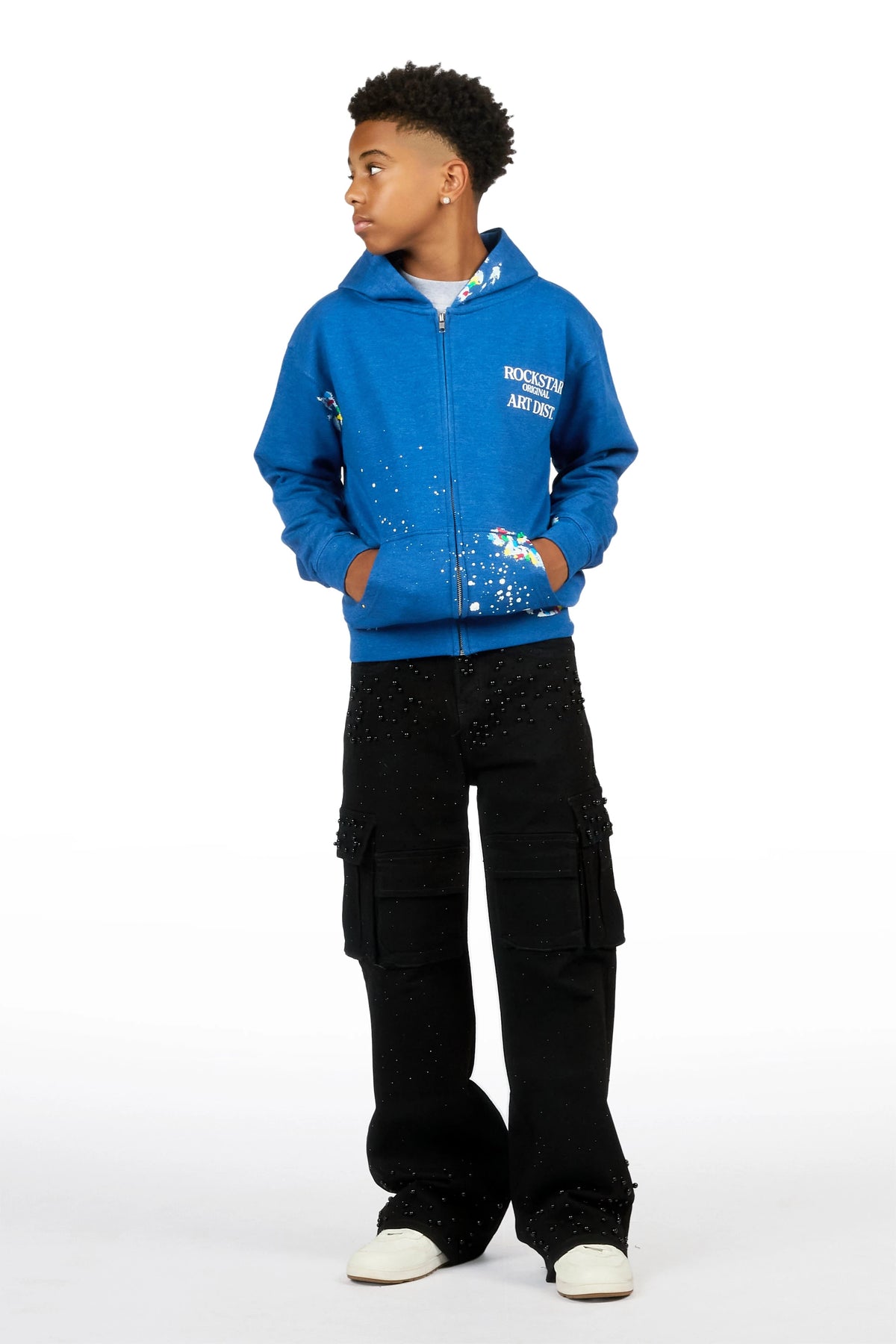 Boys Bryx Black Pearl Baggy Fit Jean