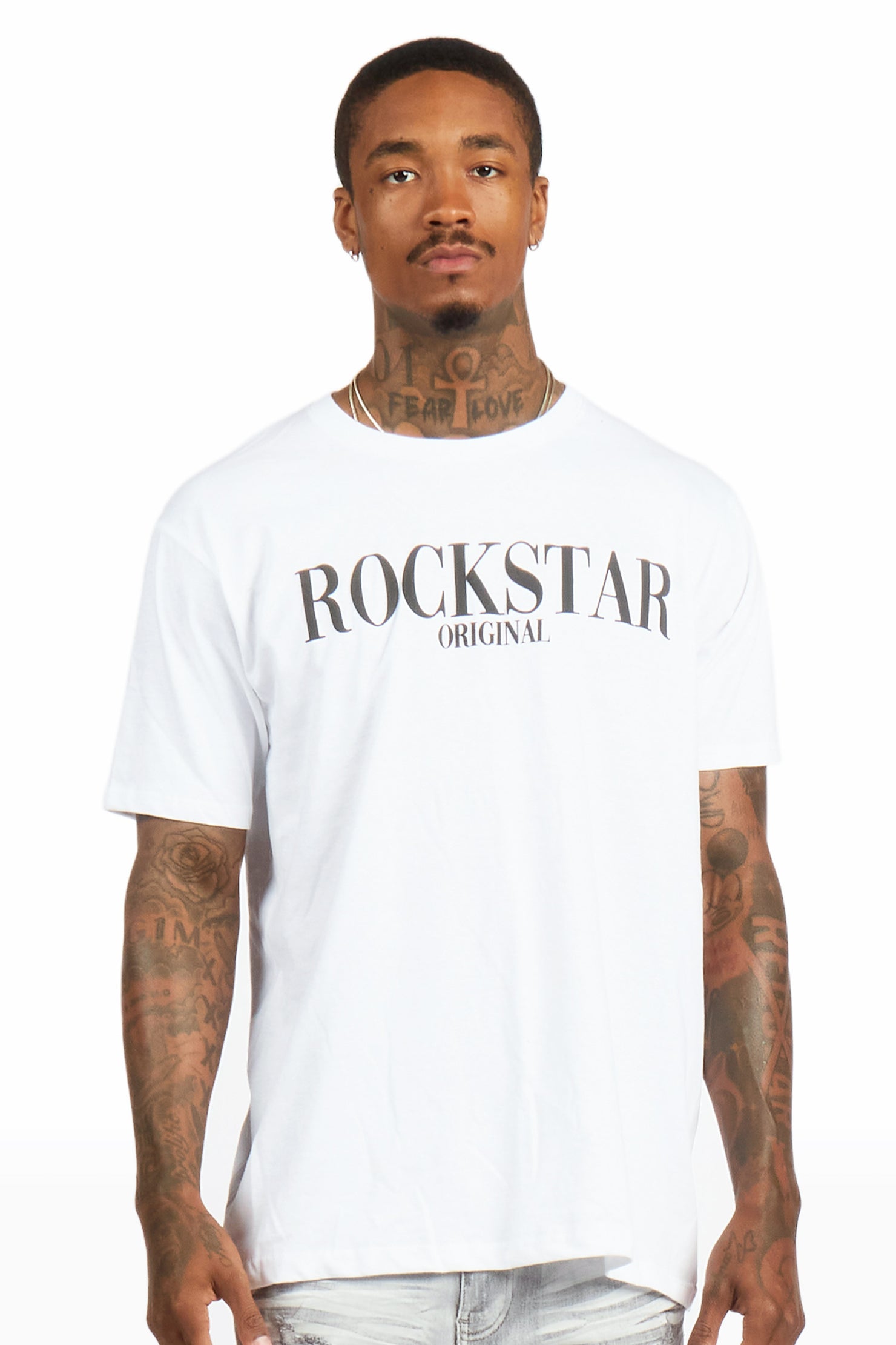 Octavio 2.0 White/Black Oversized Graphic T-Shirt