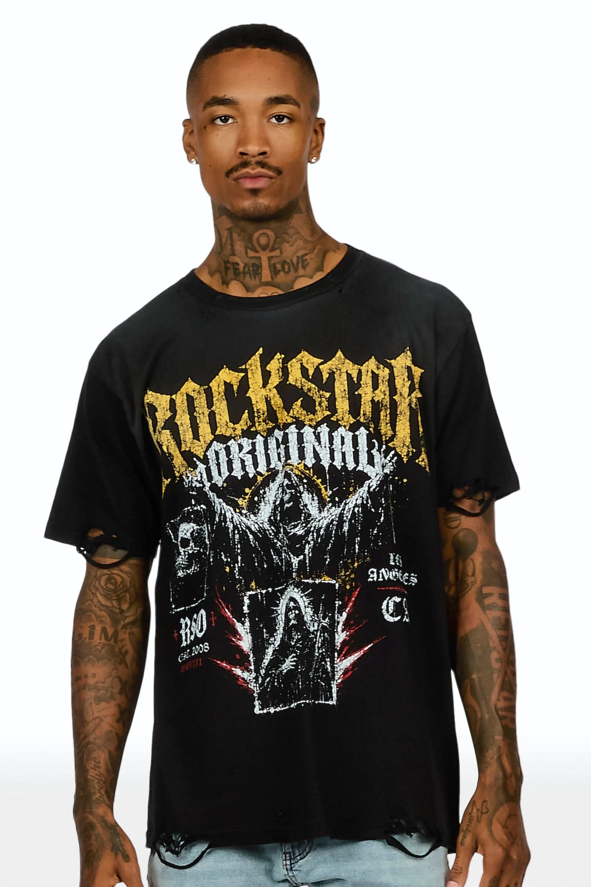 Cenotaph Black Oversized Graphic T-Shirt
