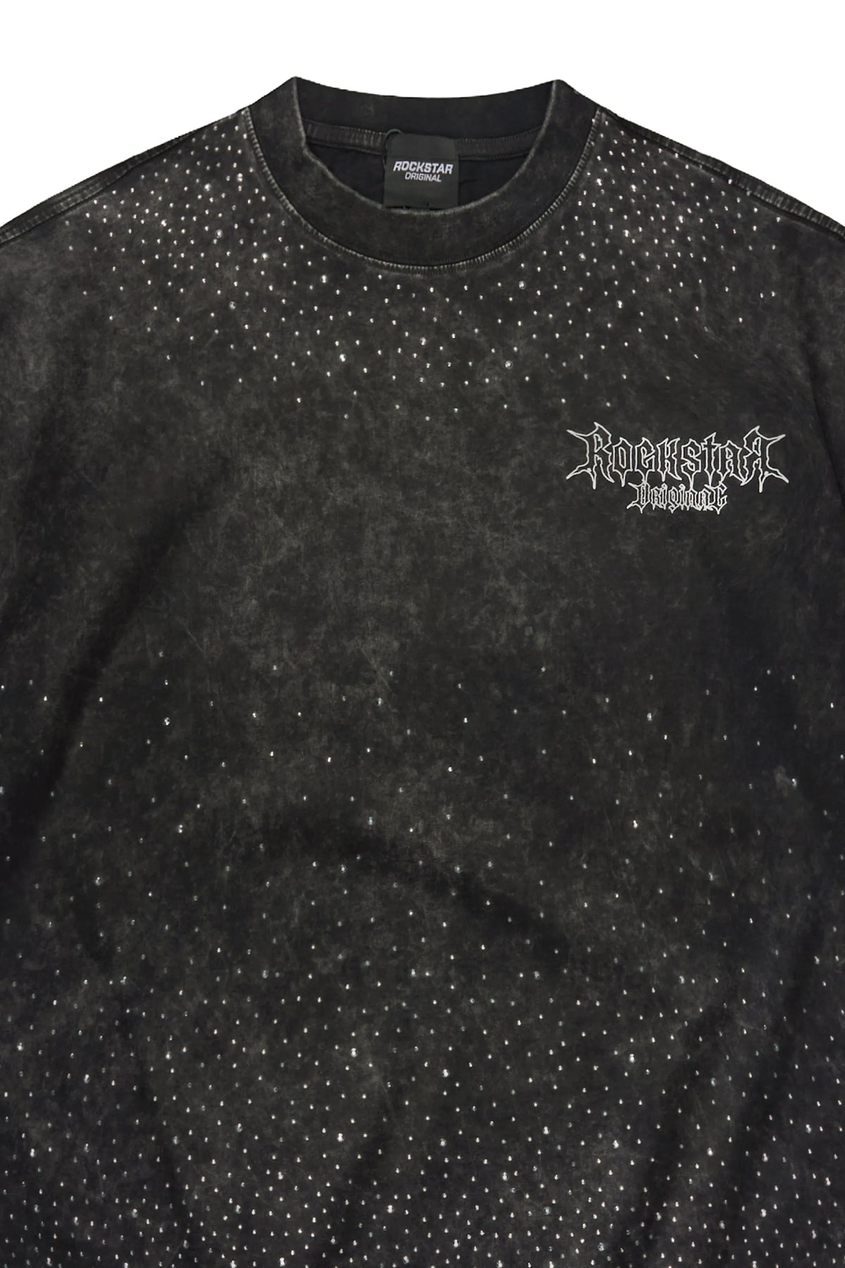 HEAVYWEIGHT OVERSIZED Twinkle Black Rhinestone Graphic T-Shirt