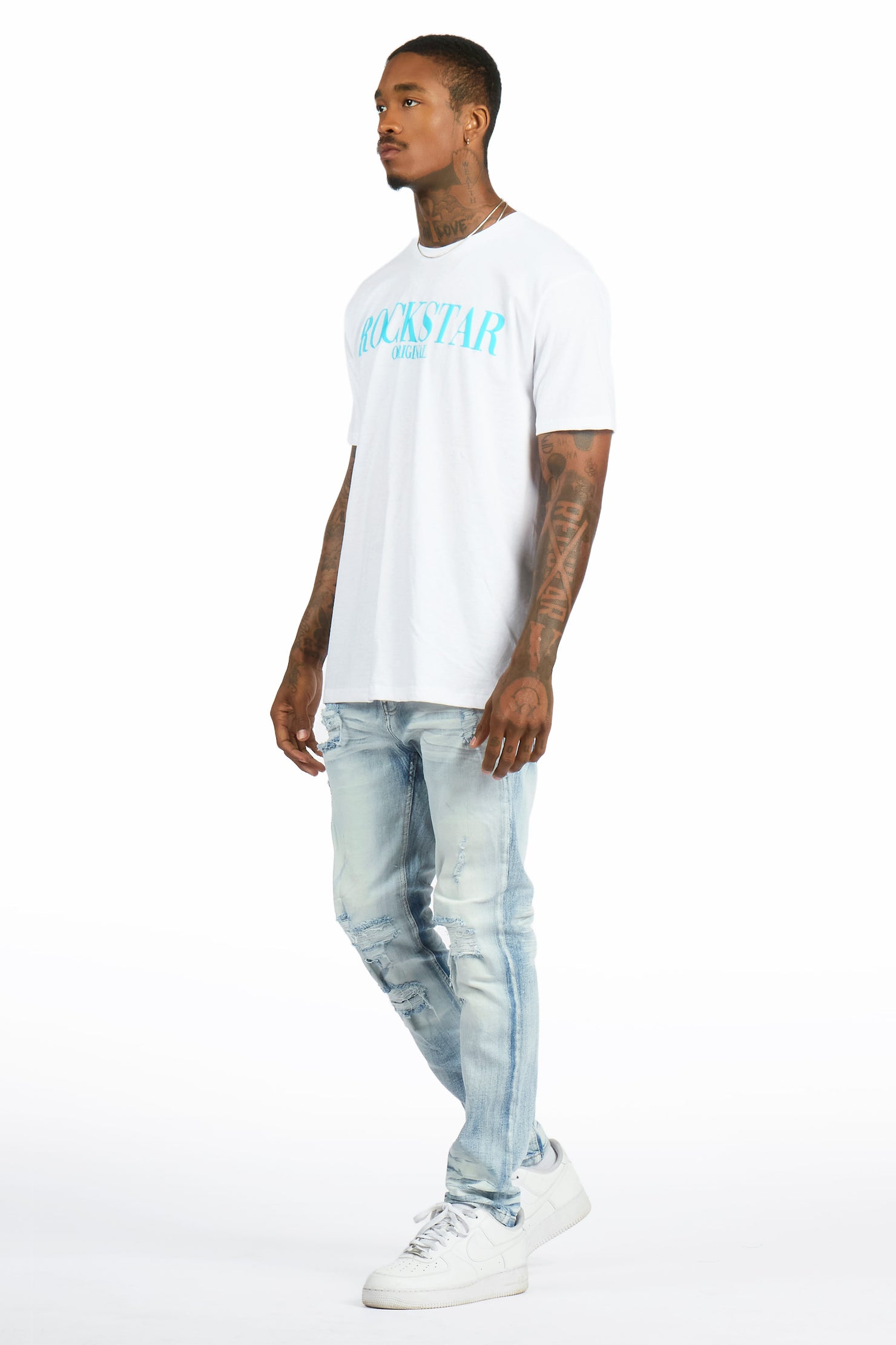 Enzi Light Sand Blue Slim Fit Jean