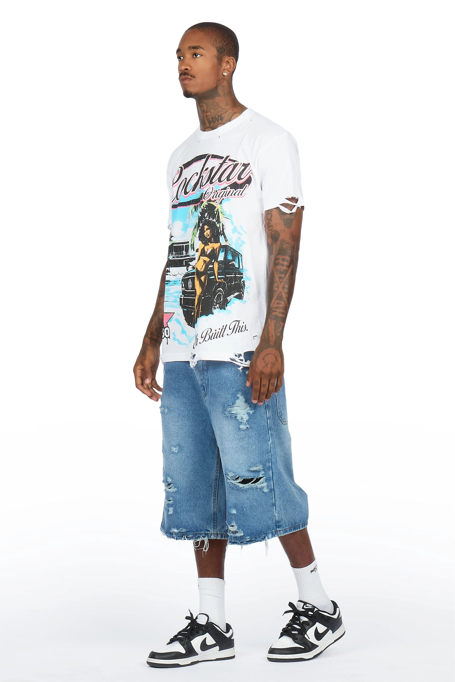 Yayo Indigo Denim Jort