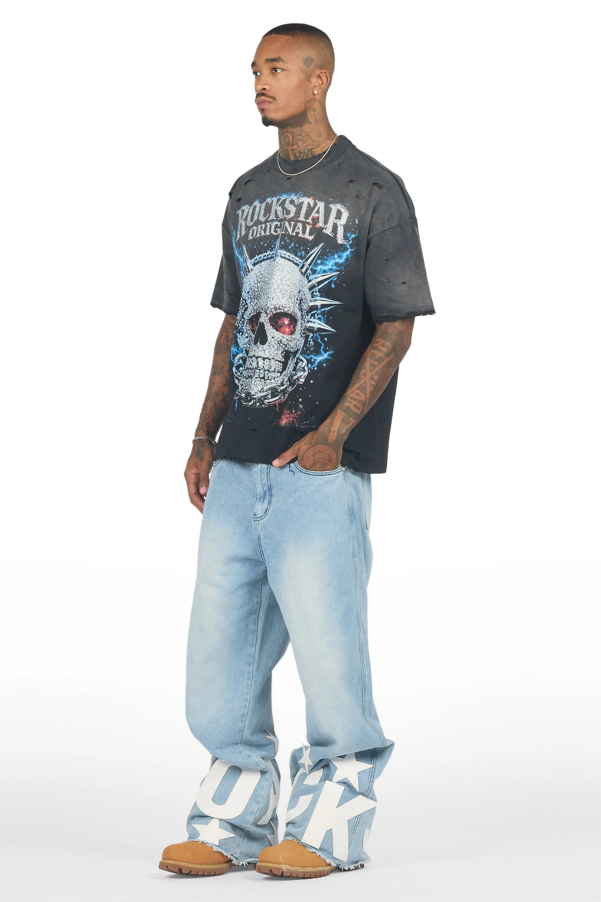 Kean Blue Baggy Fit Jean