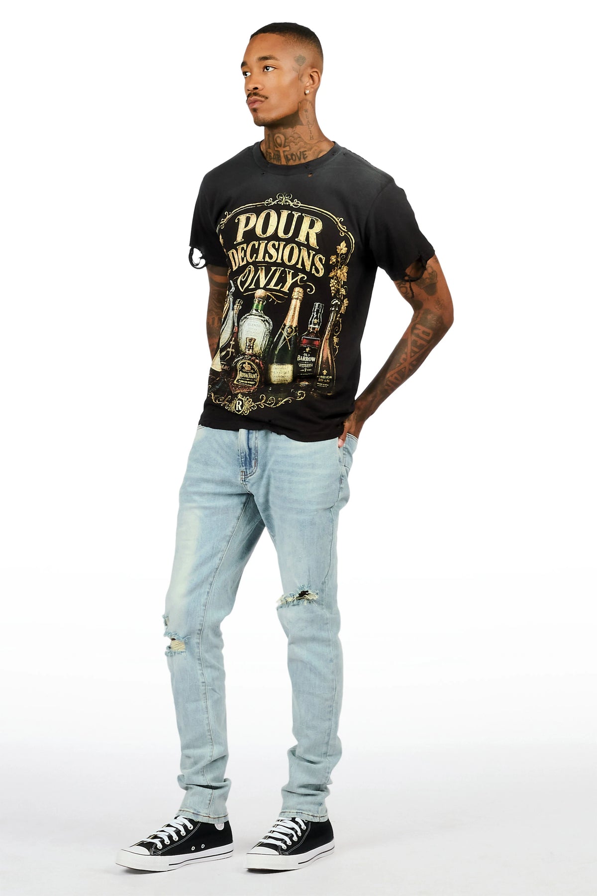 Essam Light Blue Skinny Fit Jean