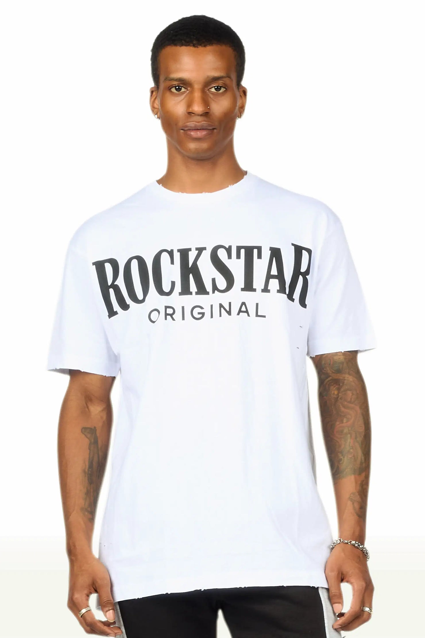Rio White Oversized Graphic T-Shirt