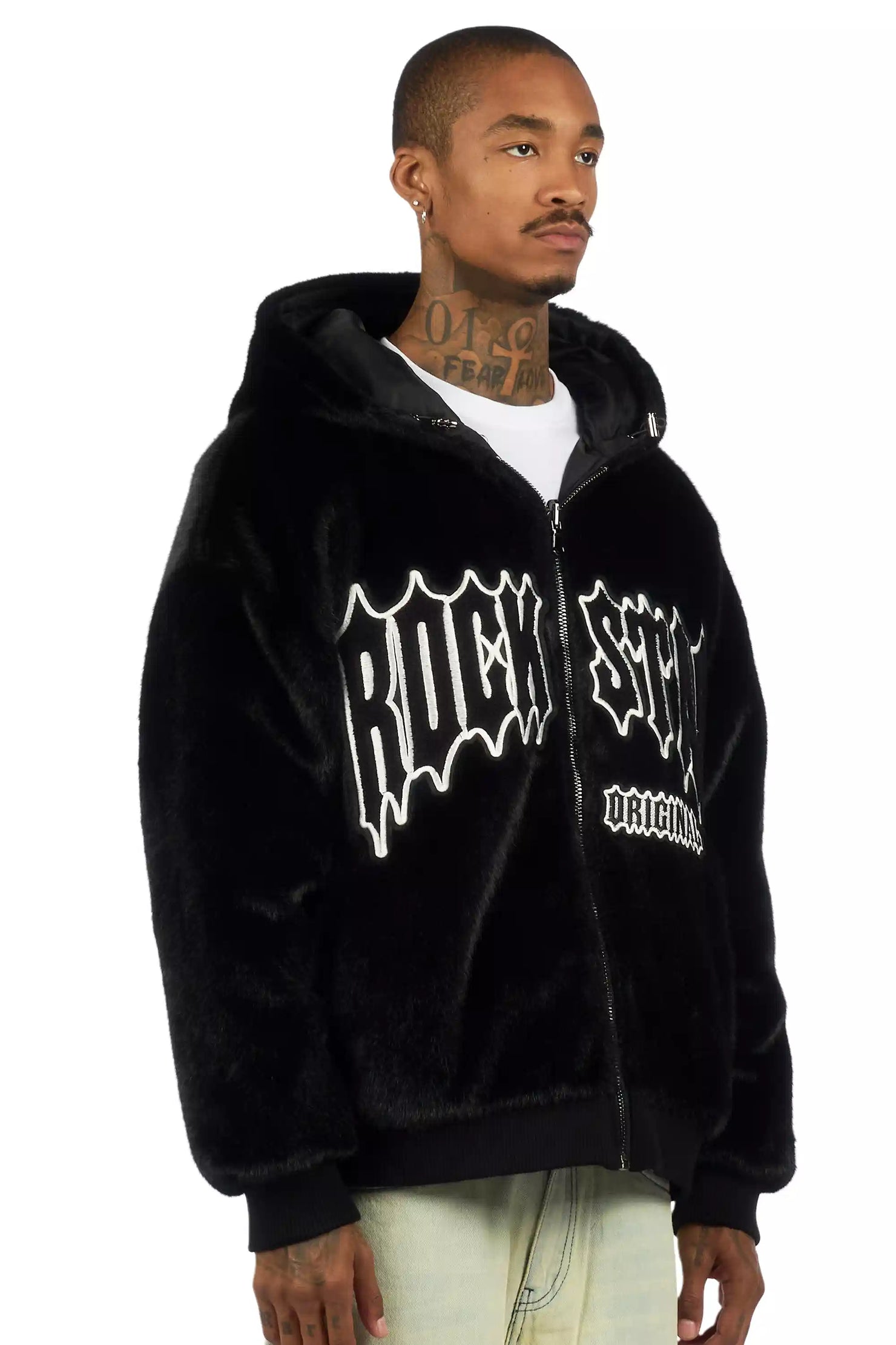 Iceevil Black Fur Jacket