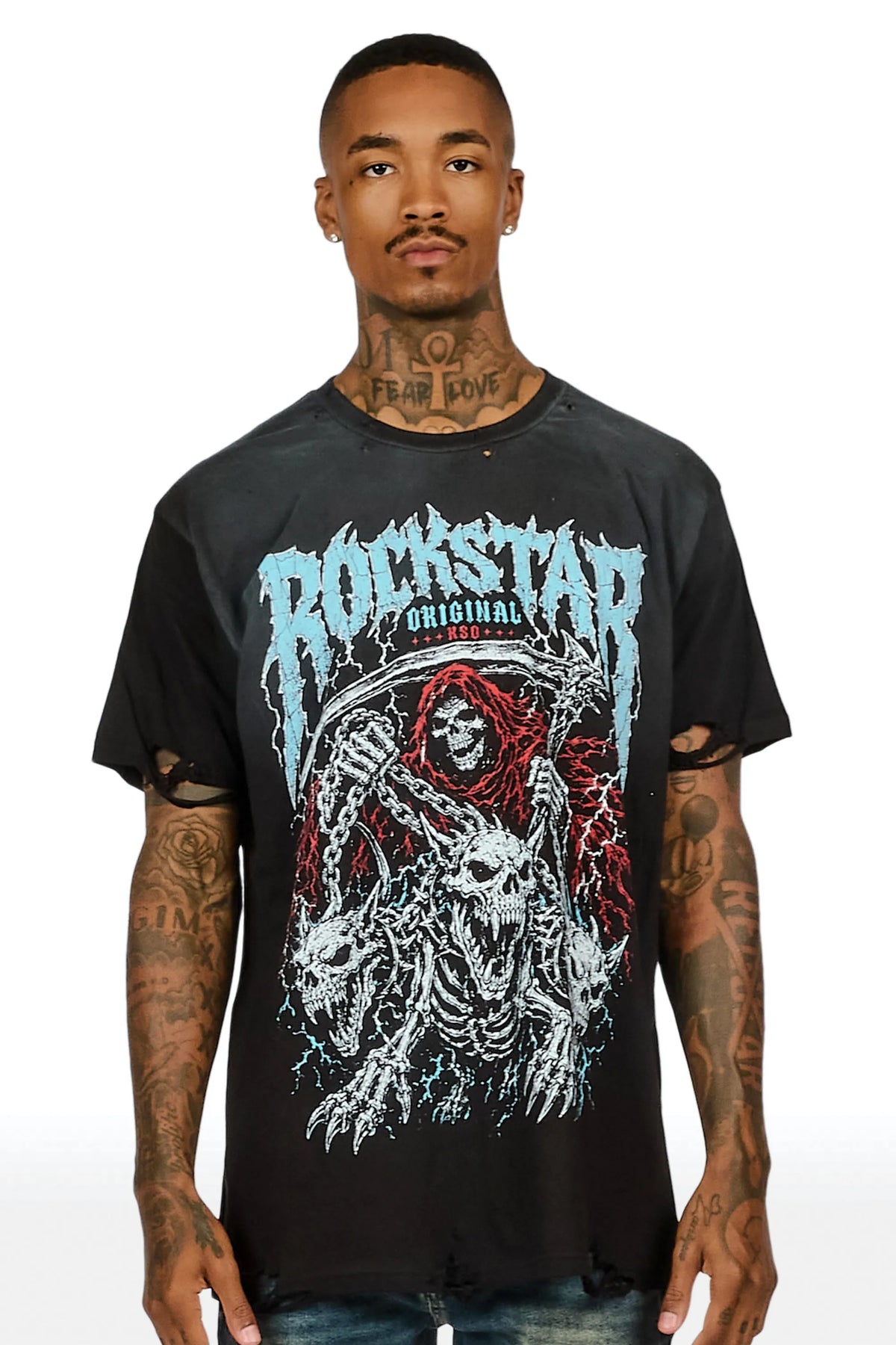 Ossuary Black Oversized Graphic T-Shirt
