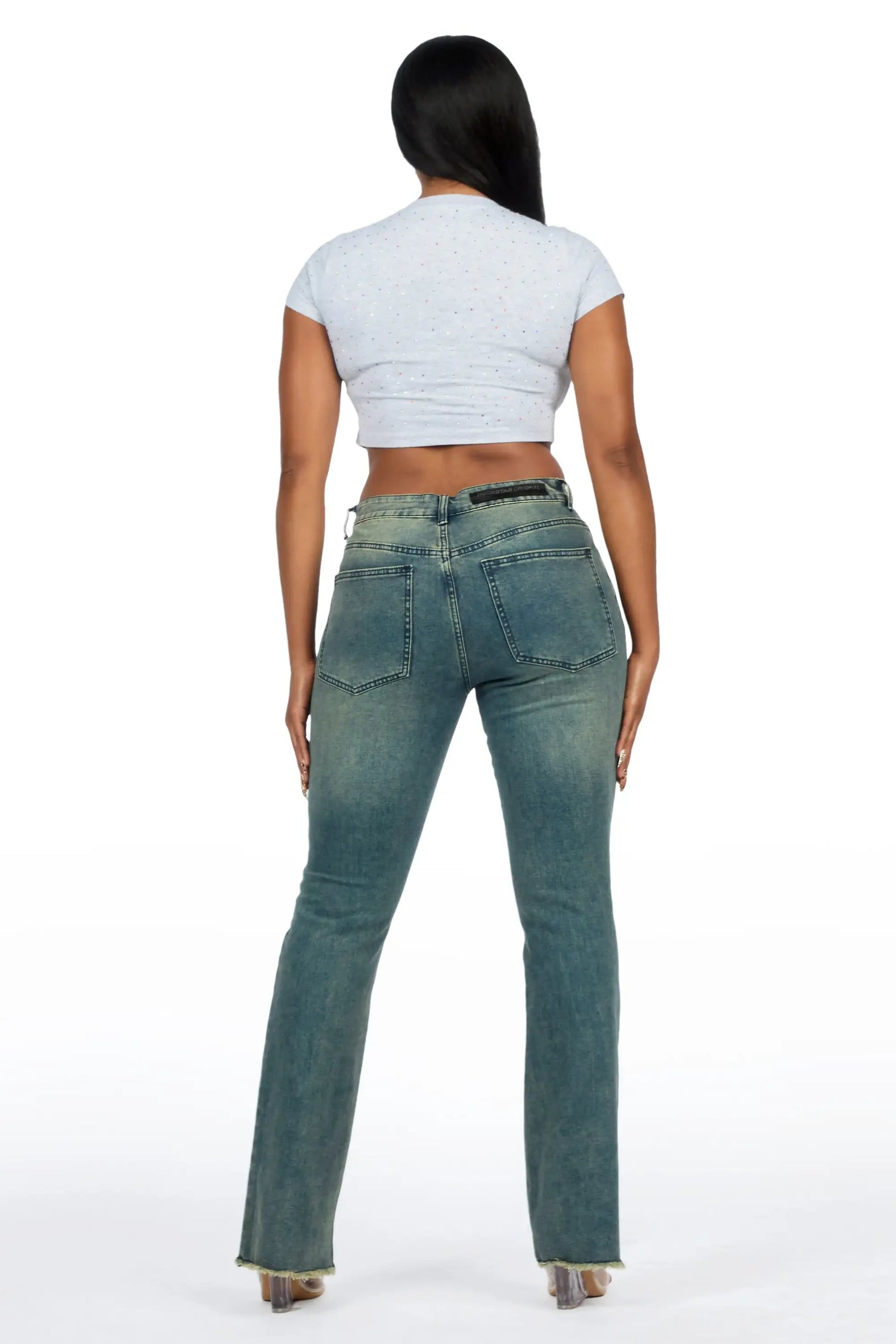 Tiriea Tint Wash Low Rise Stretch Bootcut Jean