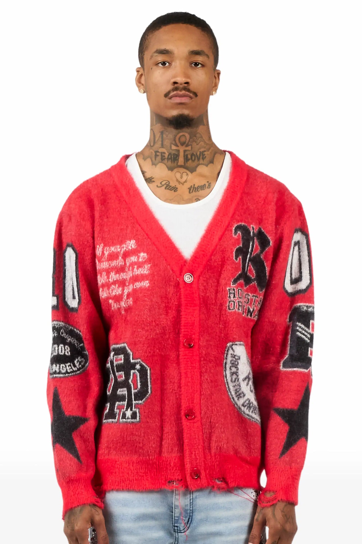 Delling Red Knit Sweater