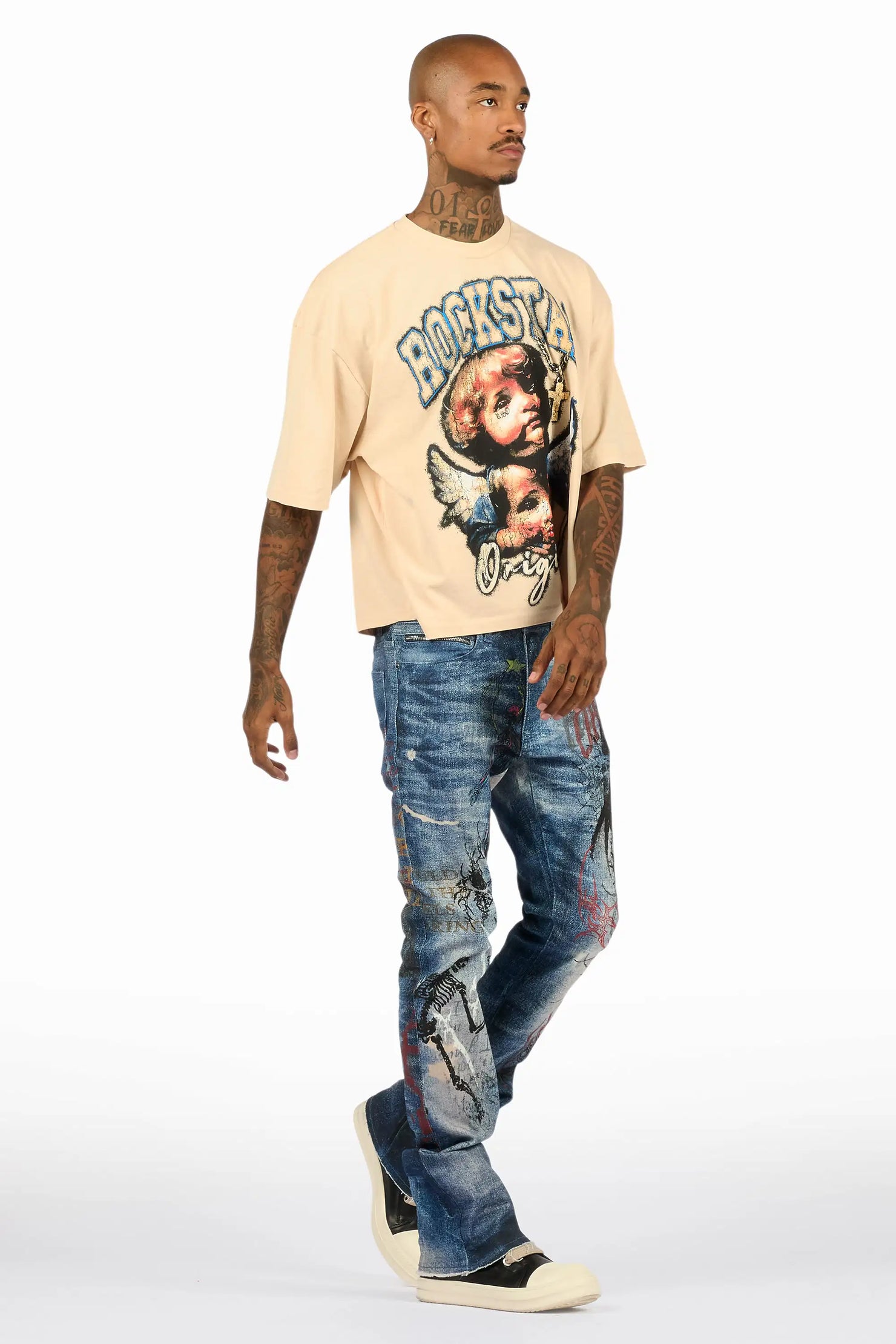 Blaytex Blue Stacked Flare Jean