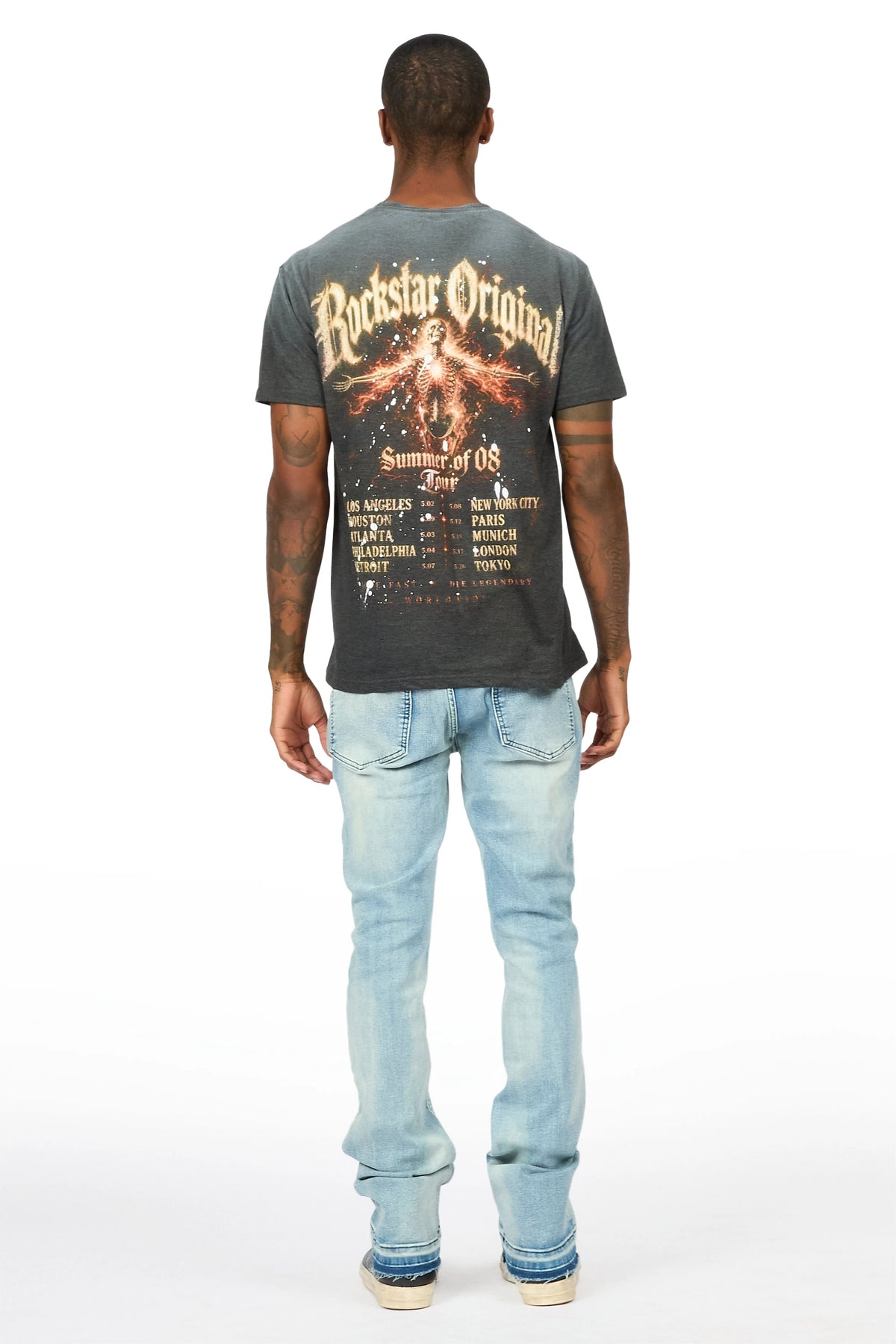 Jayroe Medium Blue Stacked Jean
