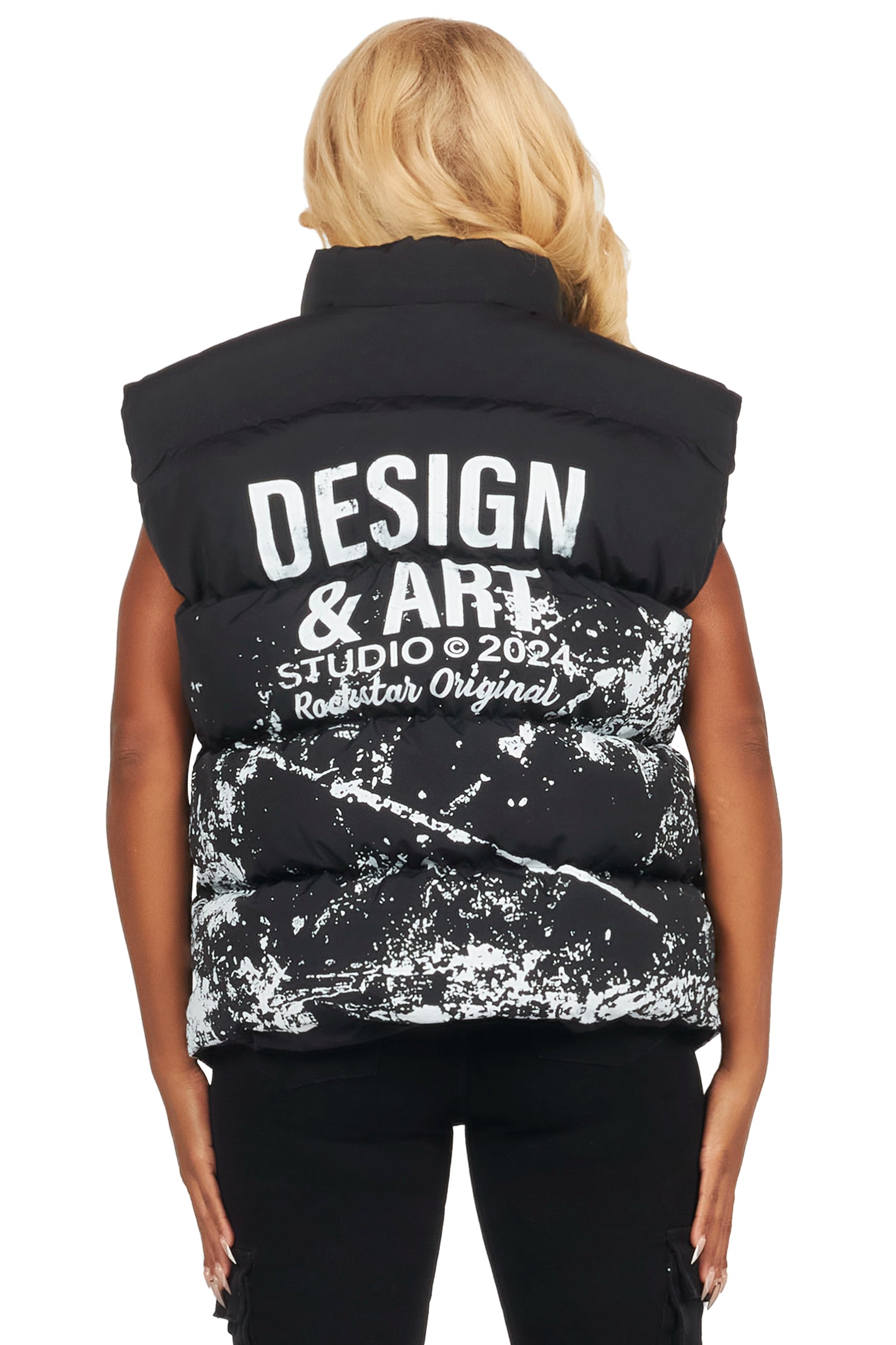 Lamanda Black Puffer Vest