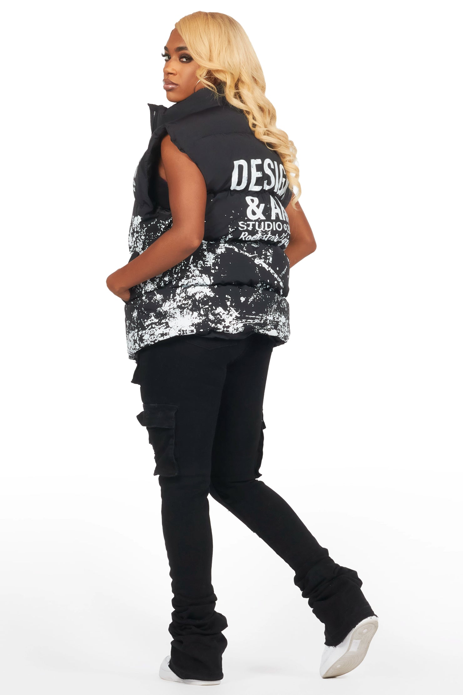 Lamanda Black Puffer Vest