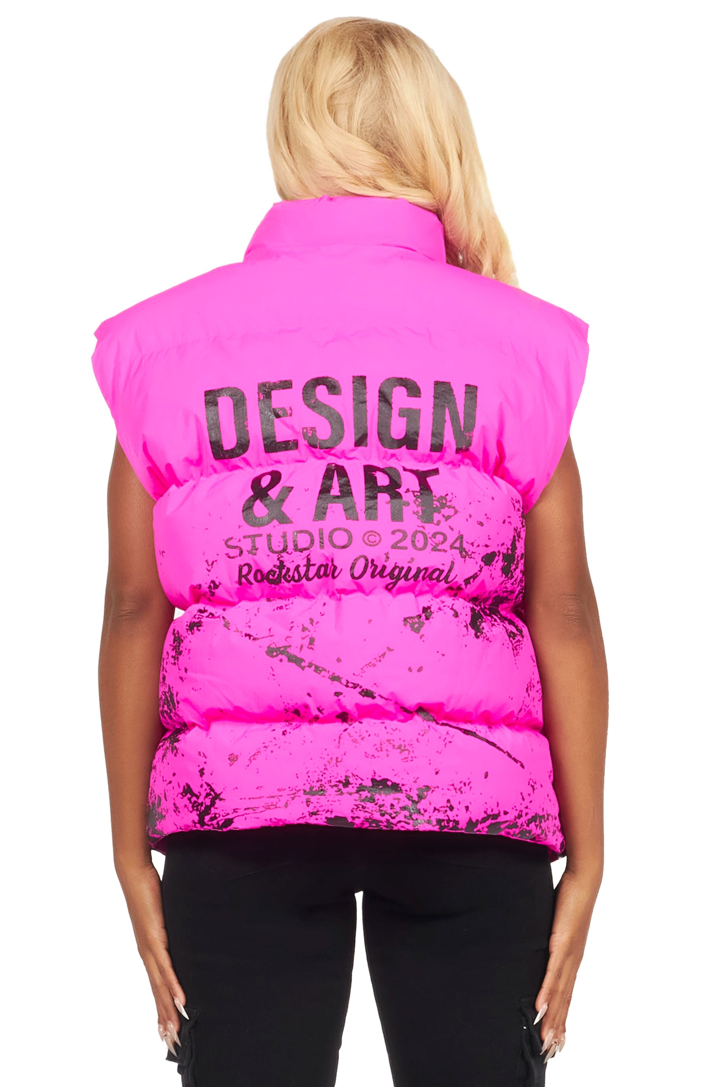 Lamanda Hot Pink Puffer Vest