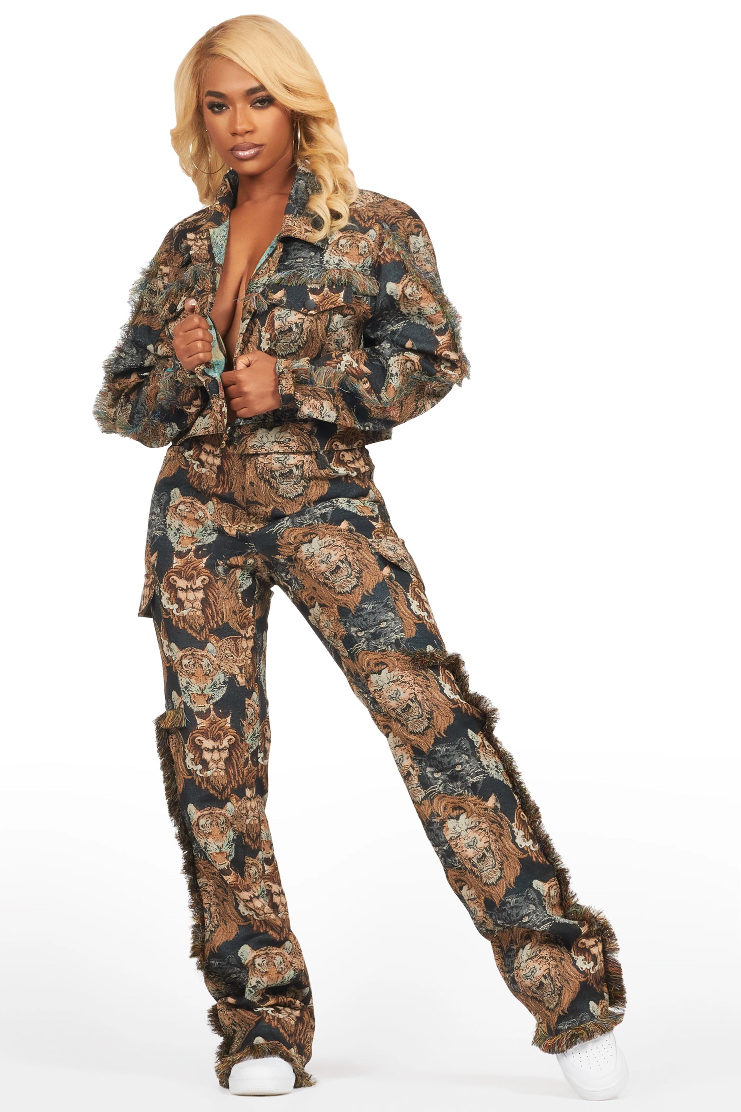 Ilishia Black Tapestry Jacket