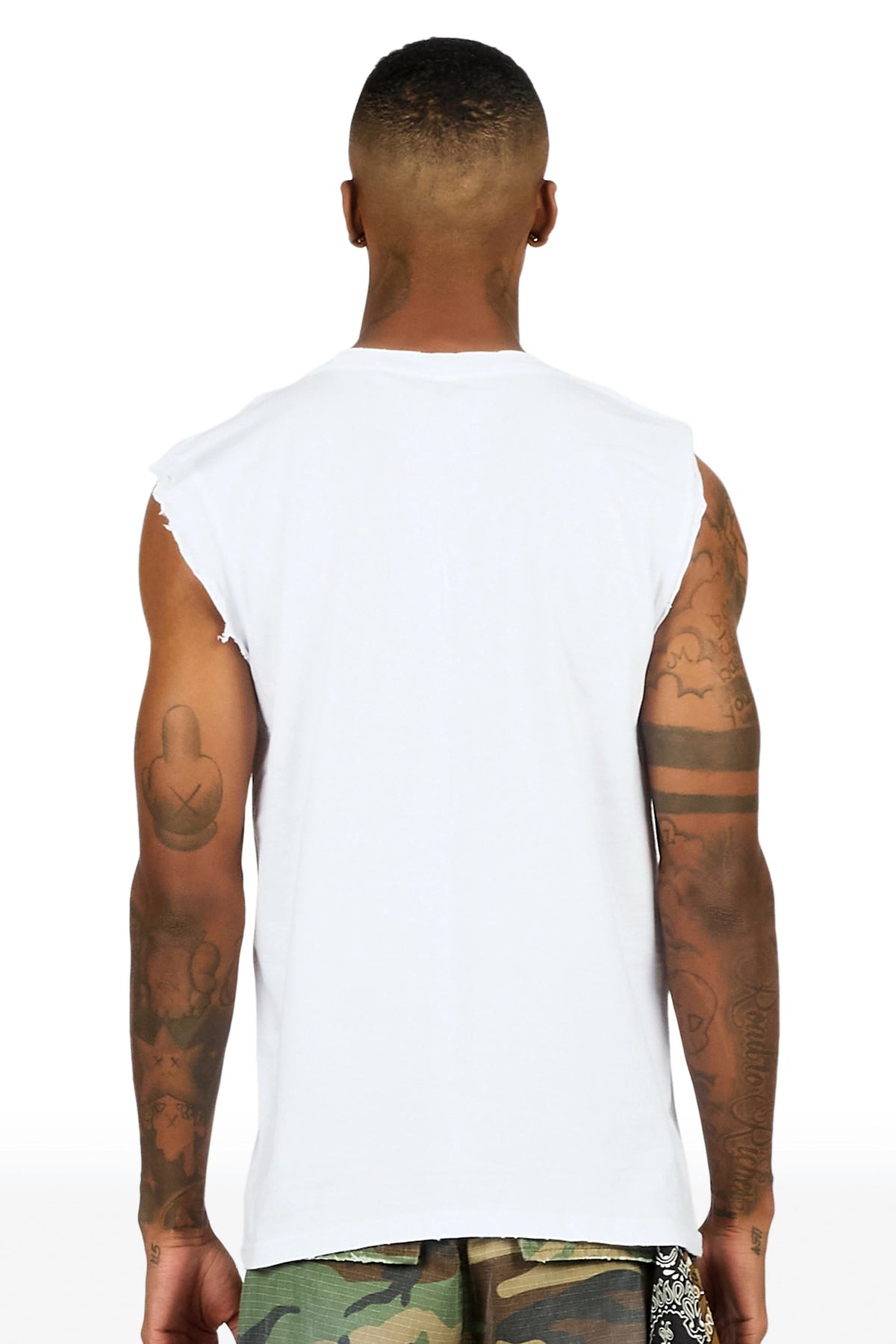 Axton White Oversized Graphic T-Shirt