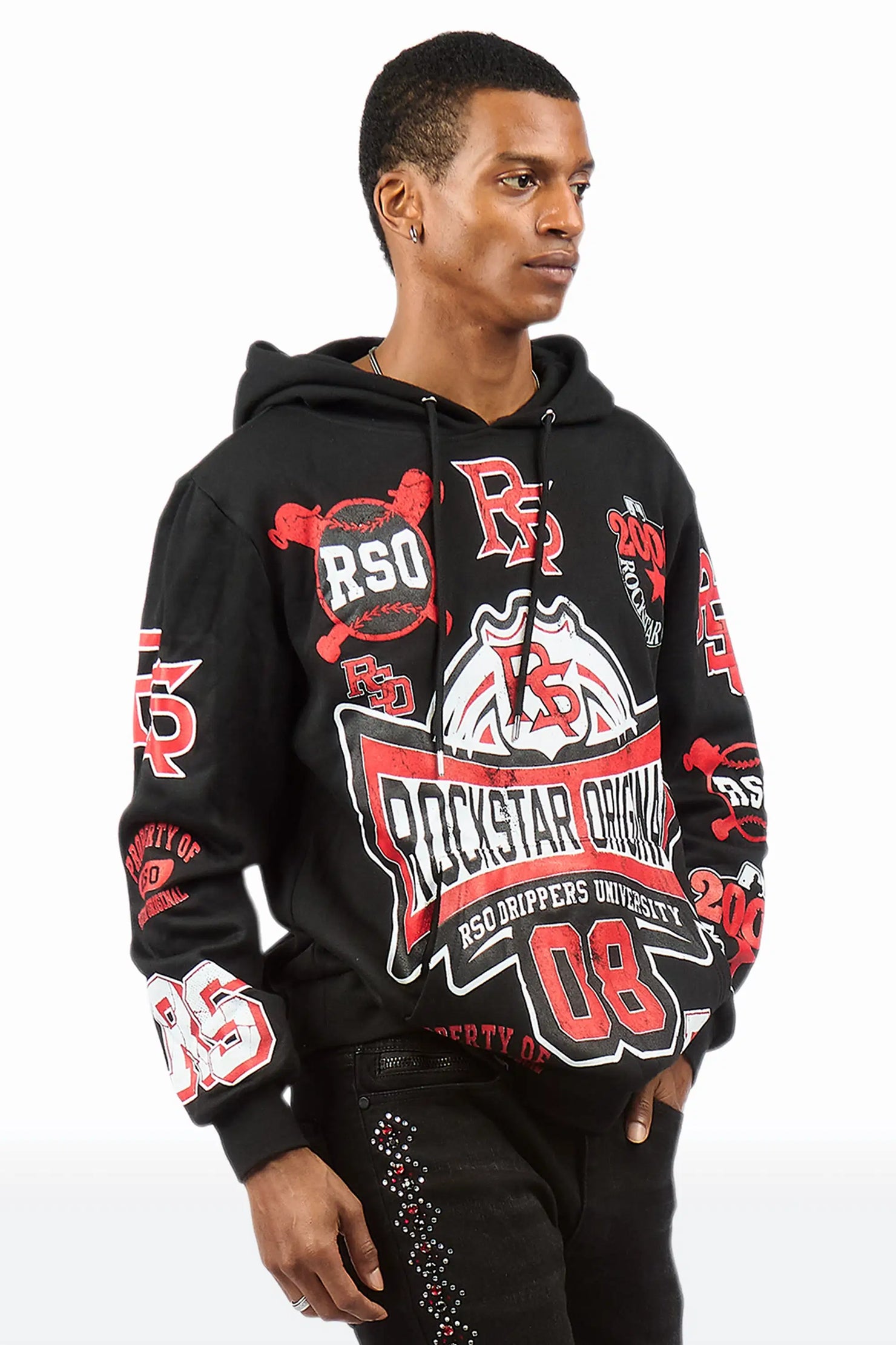 Mavrix Black Graphic Hoodie