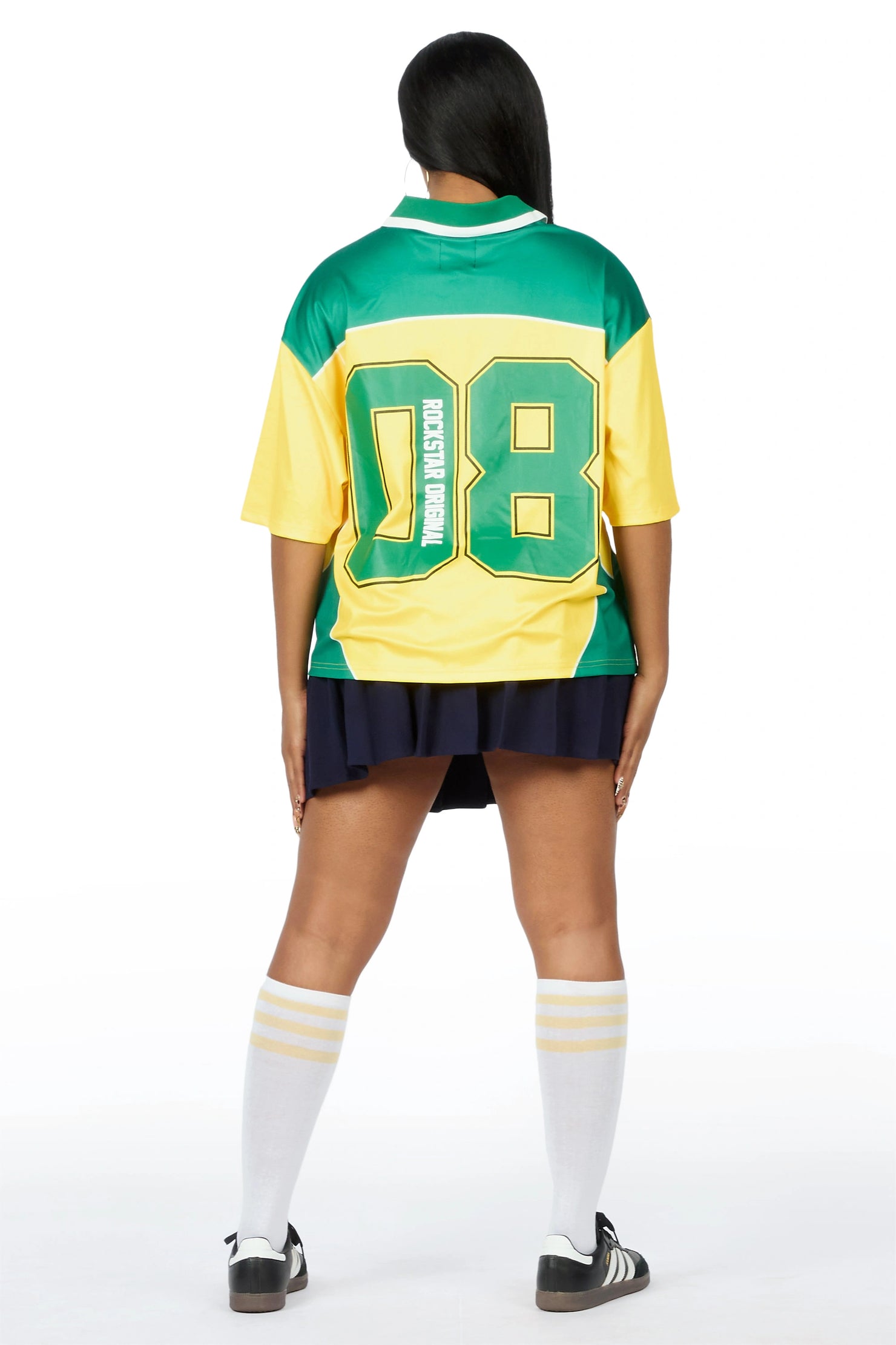 Sheanette Yellow/Green Graphic Jersey