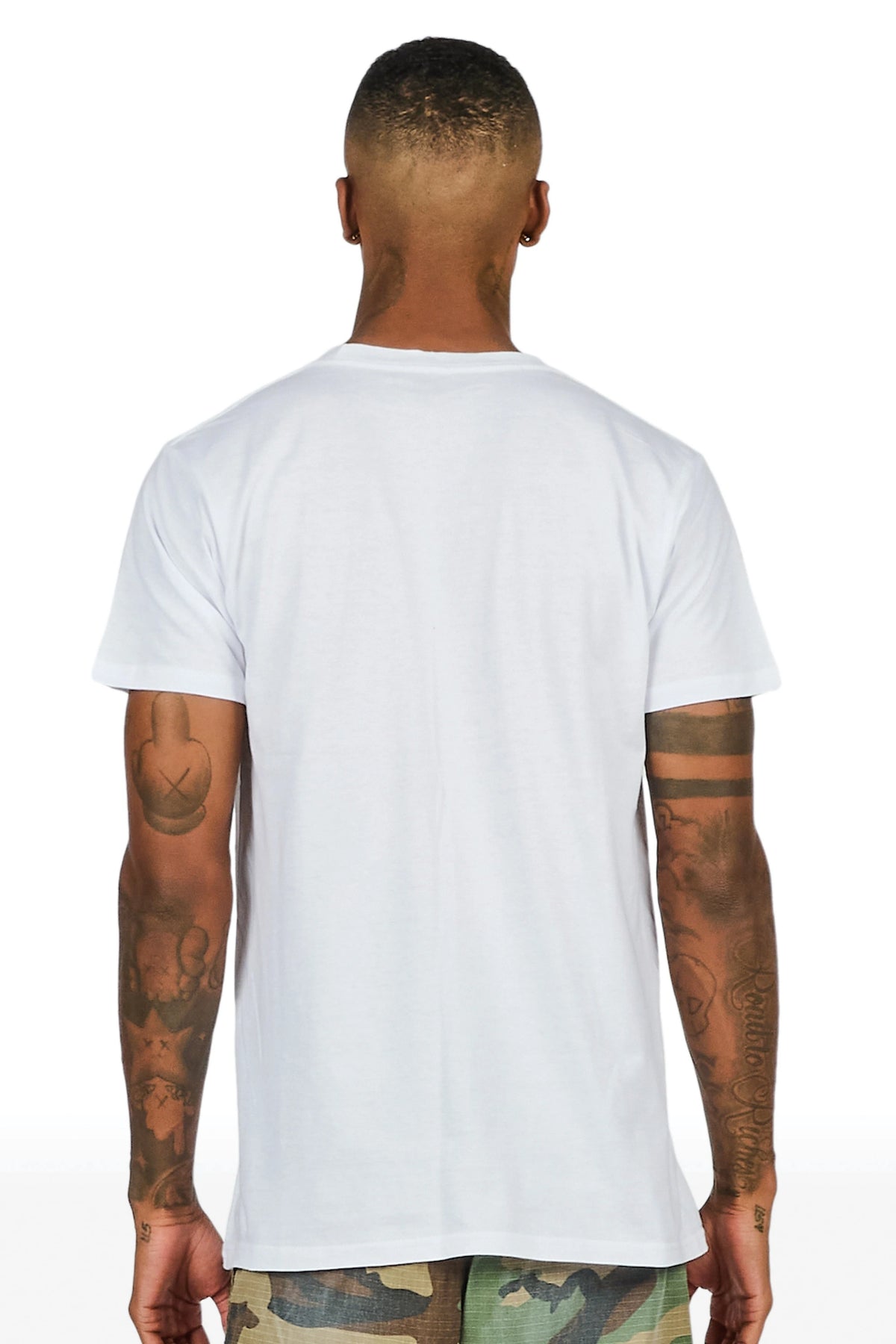 Voss White Oversized Graphic T-Shirt