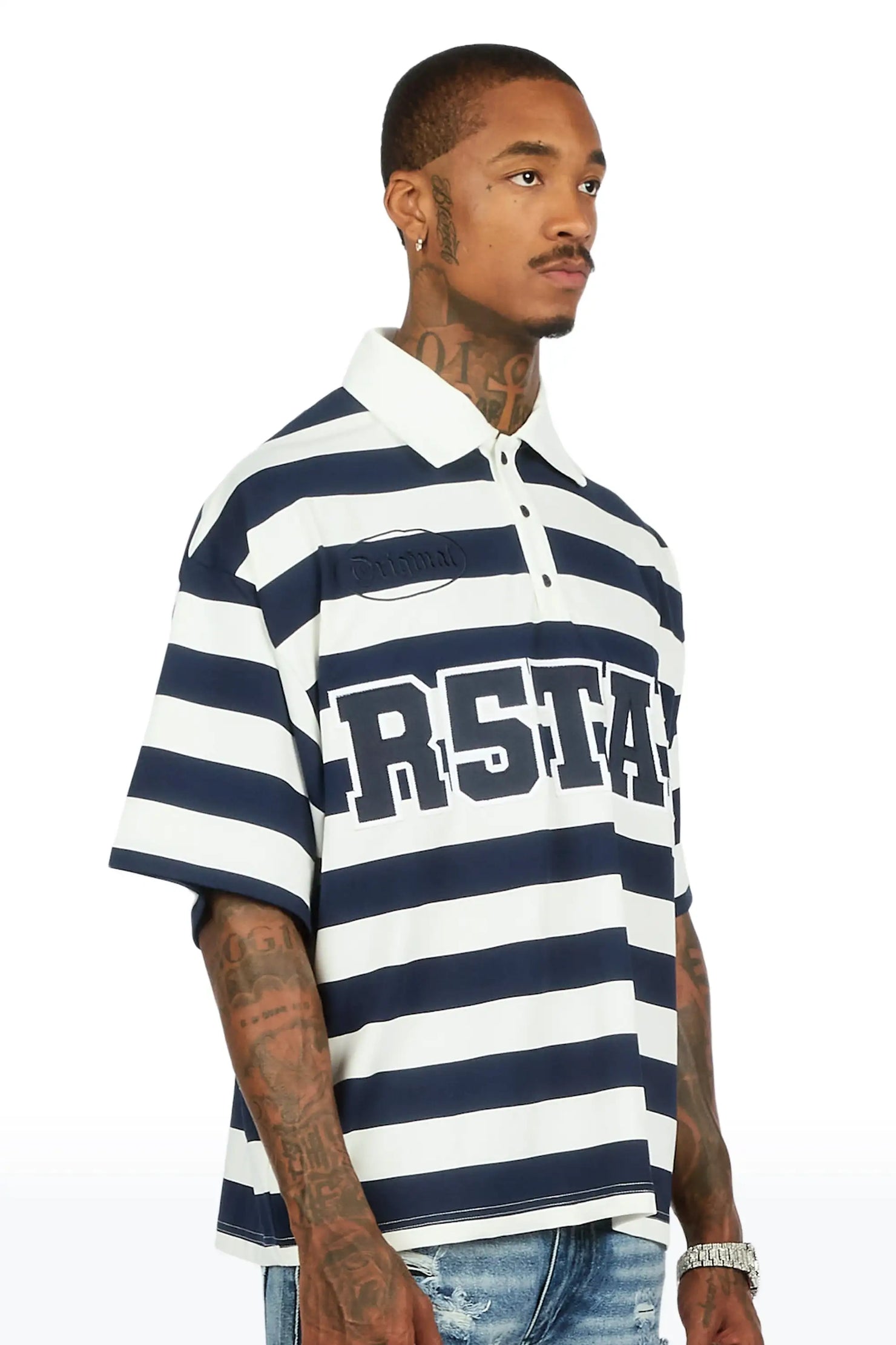 Fintan Navy Polo Shirt