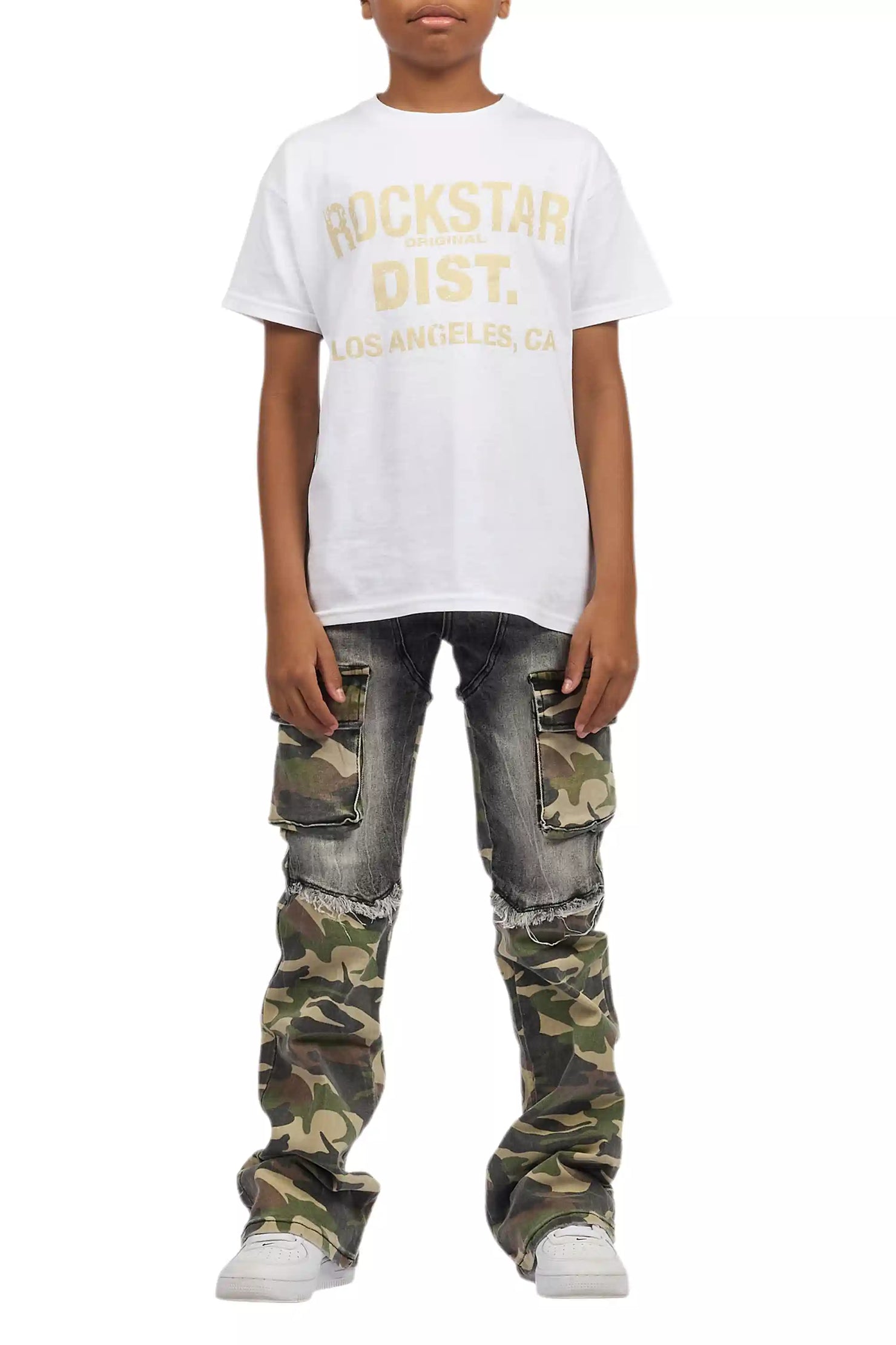 Boys Denka Grey Stacked Fit Jean