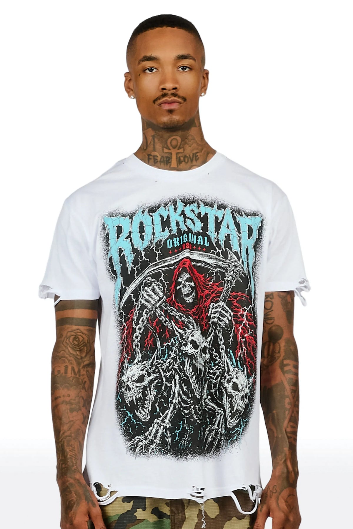 Ossuary White Oversized Graphic T-Shirt