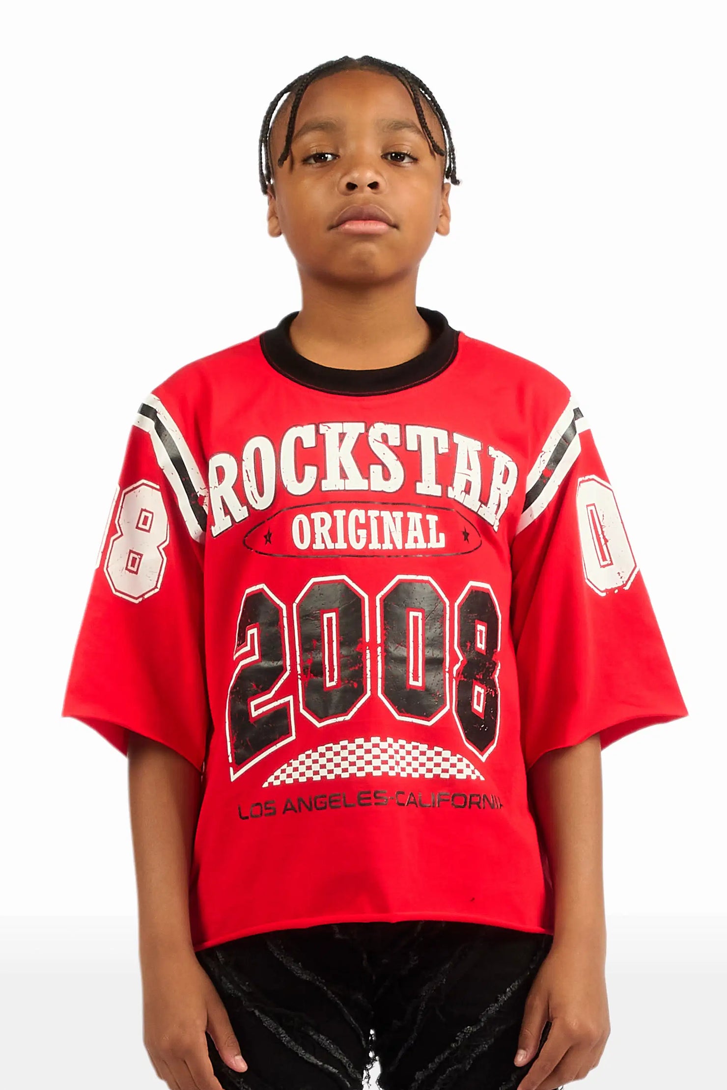 Boys Jaren Red Jersey Tee