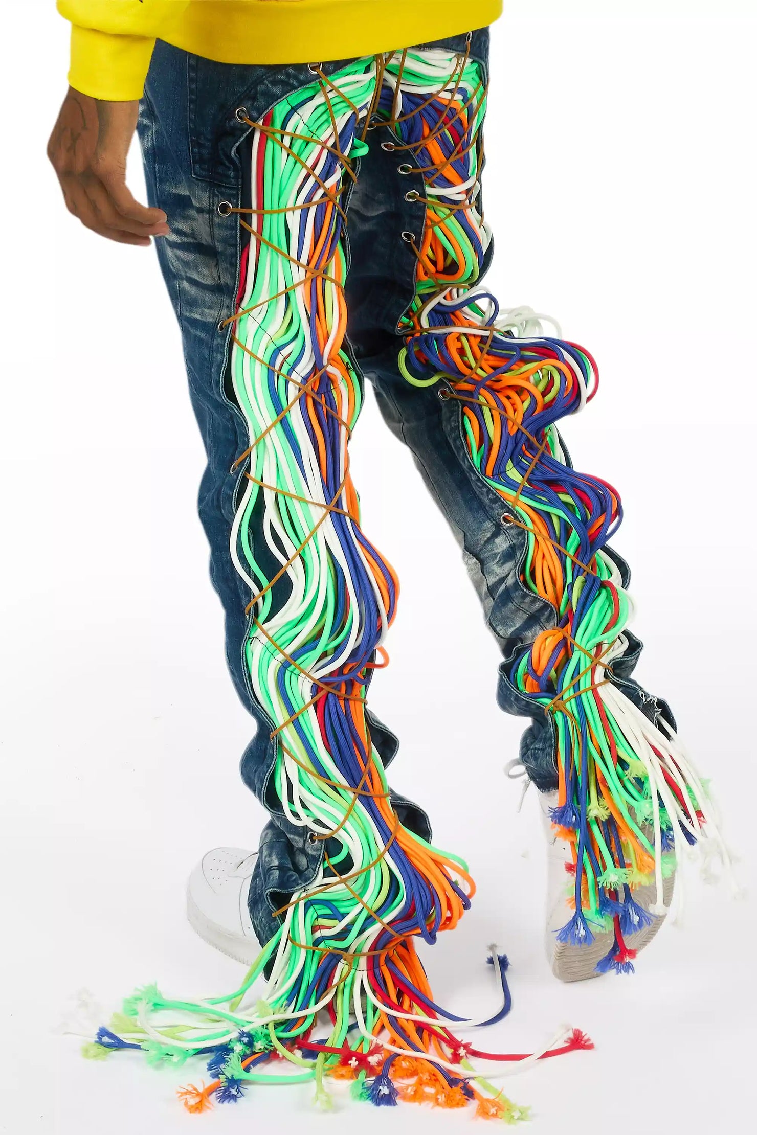 Otto Blue Wash Stacked Flare Jean