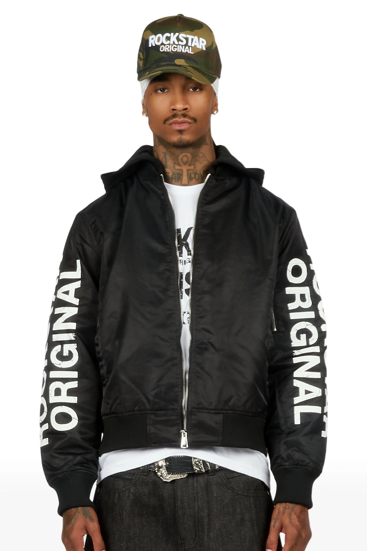 Aldrin Black Bomber Jacket