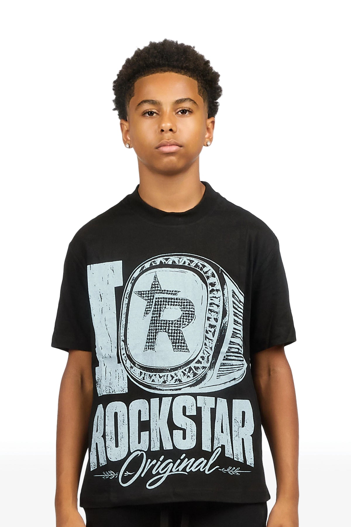 Boys Zorren Black Graphic T-Shirt